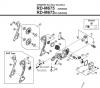 Shimano RD Rear Derailleur - Schaltwerk Listas de piezas de repuesto y dibujos RD-M675-3407