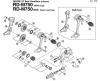 Shimano RD Rear Derailleur - Schaltwerk Listas de piezas de repuesto y dibujos RD-M750-DEORE-XT