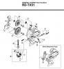 Shimano RD Rear Derailleur - Schaltwerk Listas de piezas de repuesto y dibujos RD-TX51-2757A