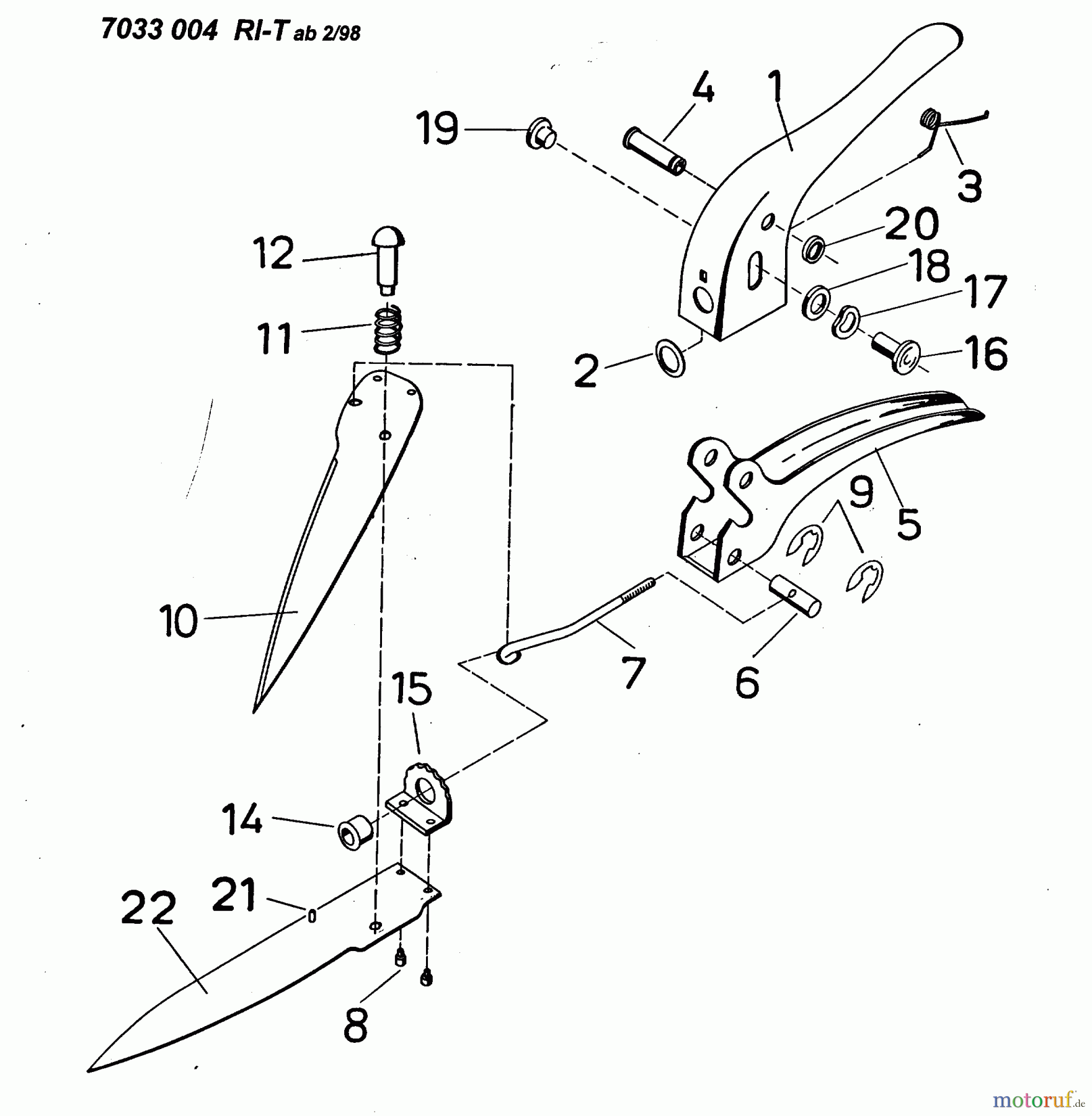  Wolf-Garten Grass shears RI-T 7033004  (1998) Basic machine