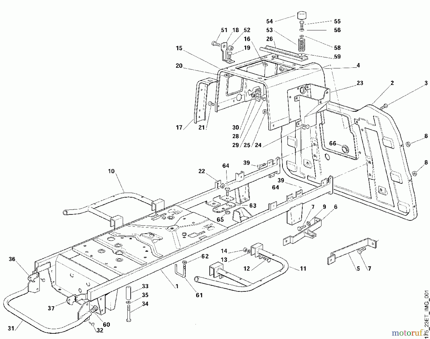  Viking Aufsitzmäher Aufsitzmäher MT 540 A - Rahmen