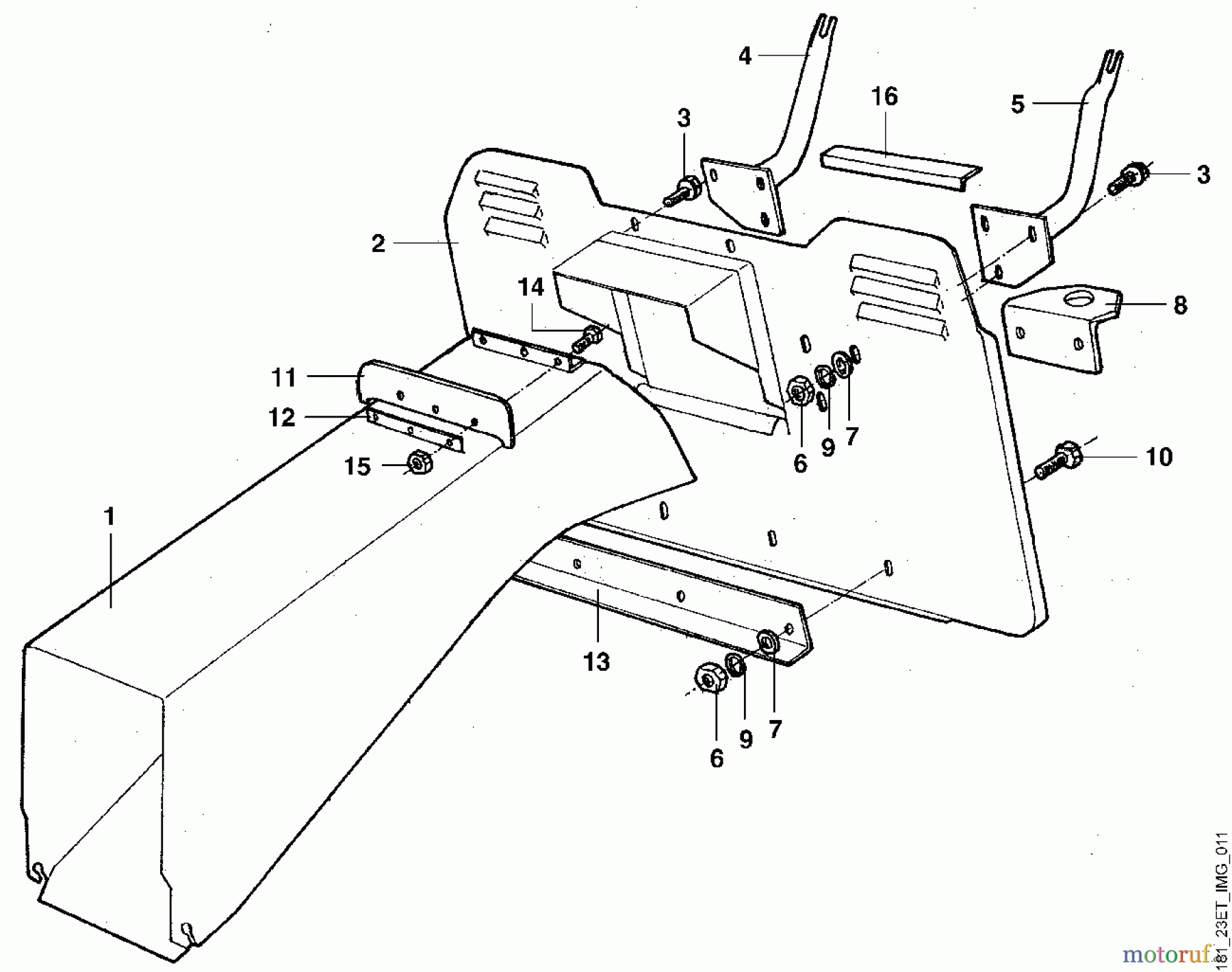  Viking Aufsitzmäher Aufsitzmäher MT 640 Modell 1997 K - Träger Grasfangkorb