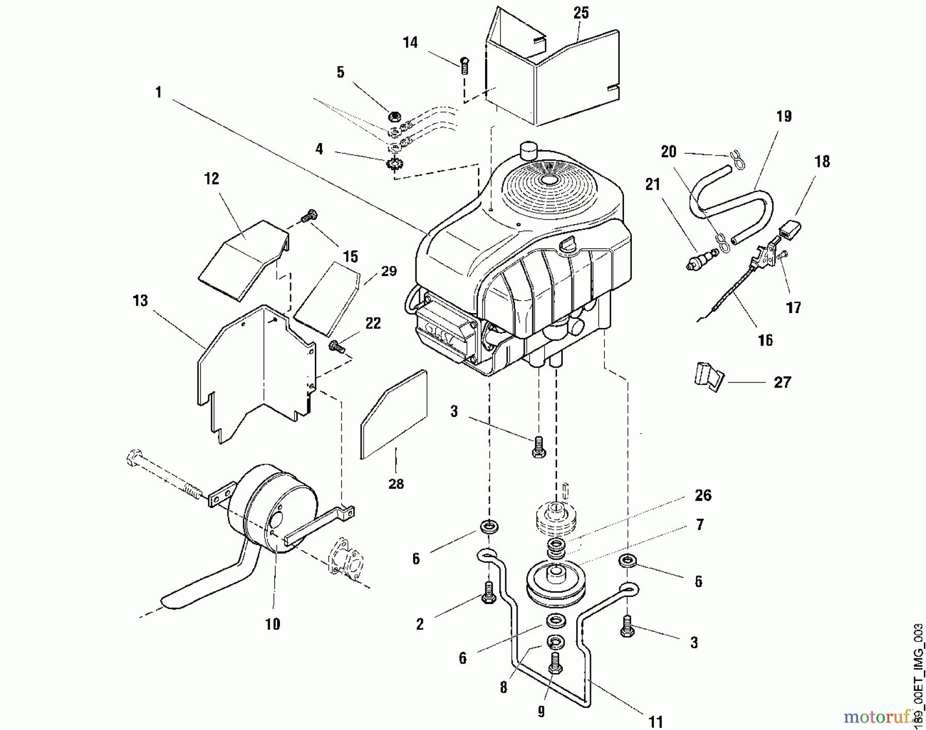  Viking Aufsitzmäher Aufsitzmäher MT 820 C - Motor