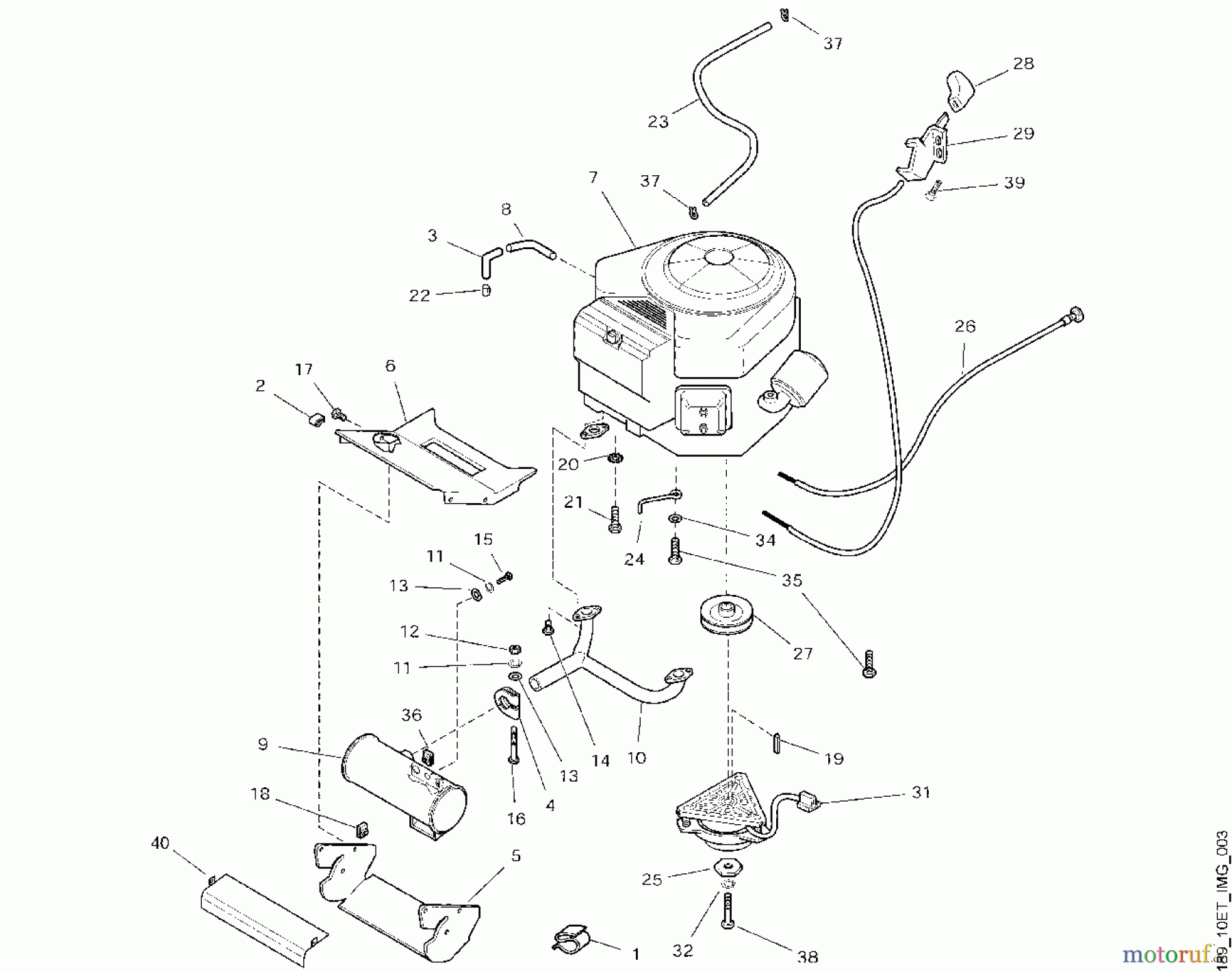  Viking Aufsitzmäher Aufsitzmäher MT 880 C - Motor