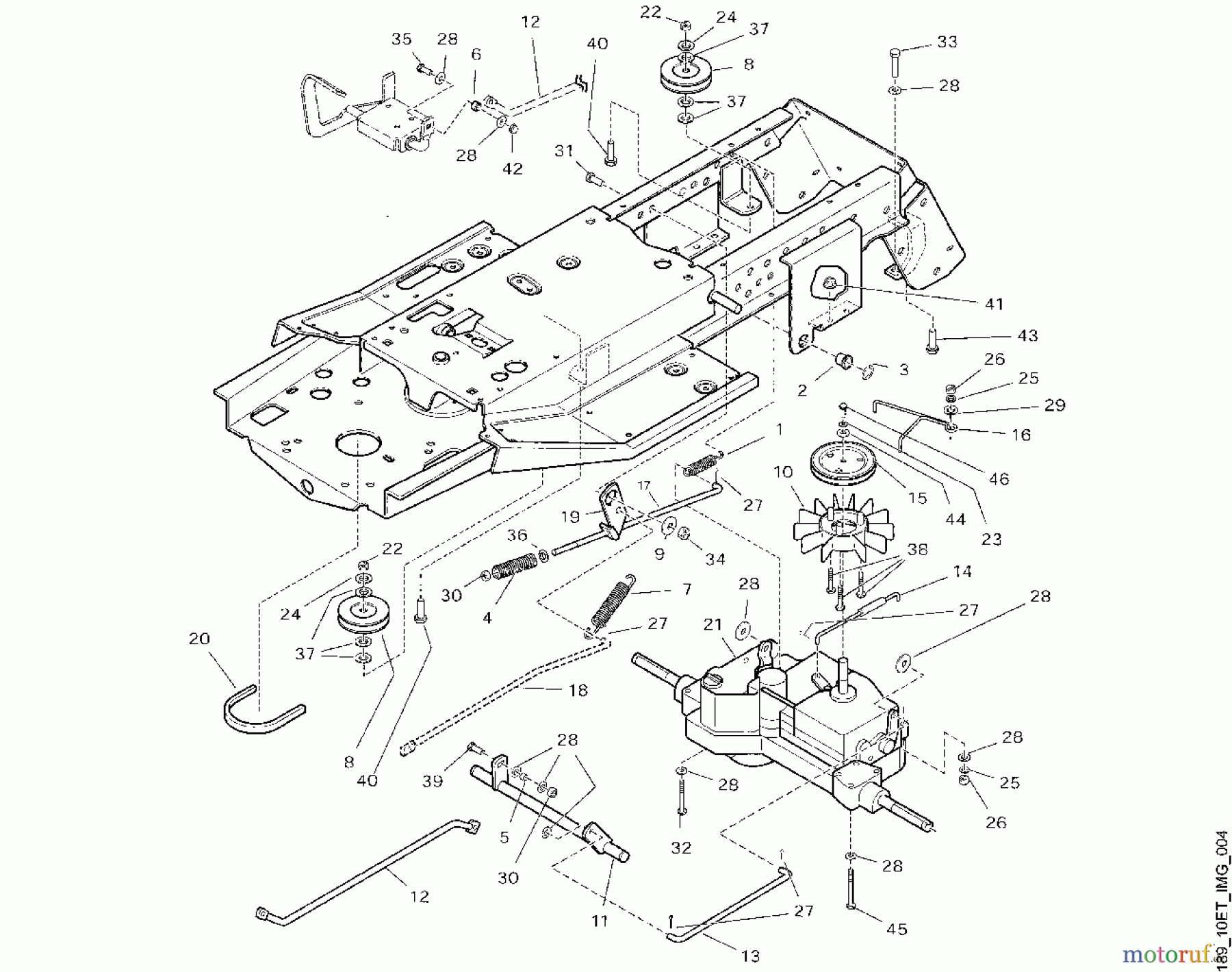  Viking Aufsitzmäher Aufsitzmäher MT 880 D - Antrieb