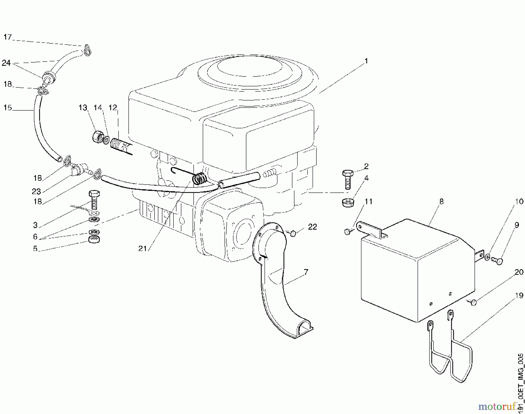  Viking Aufsitzmäher Aufsitzmäher MR 380 E - Motor