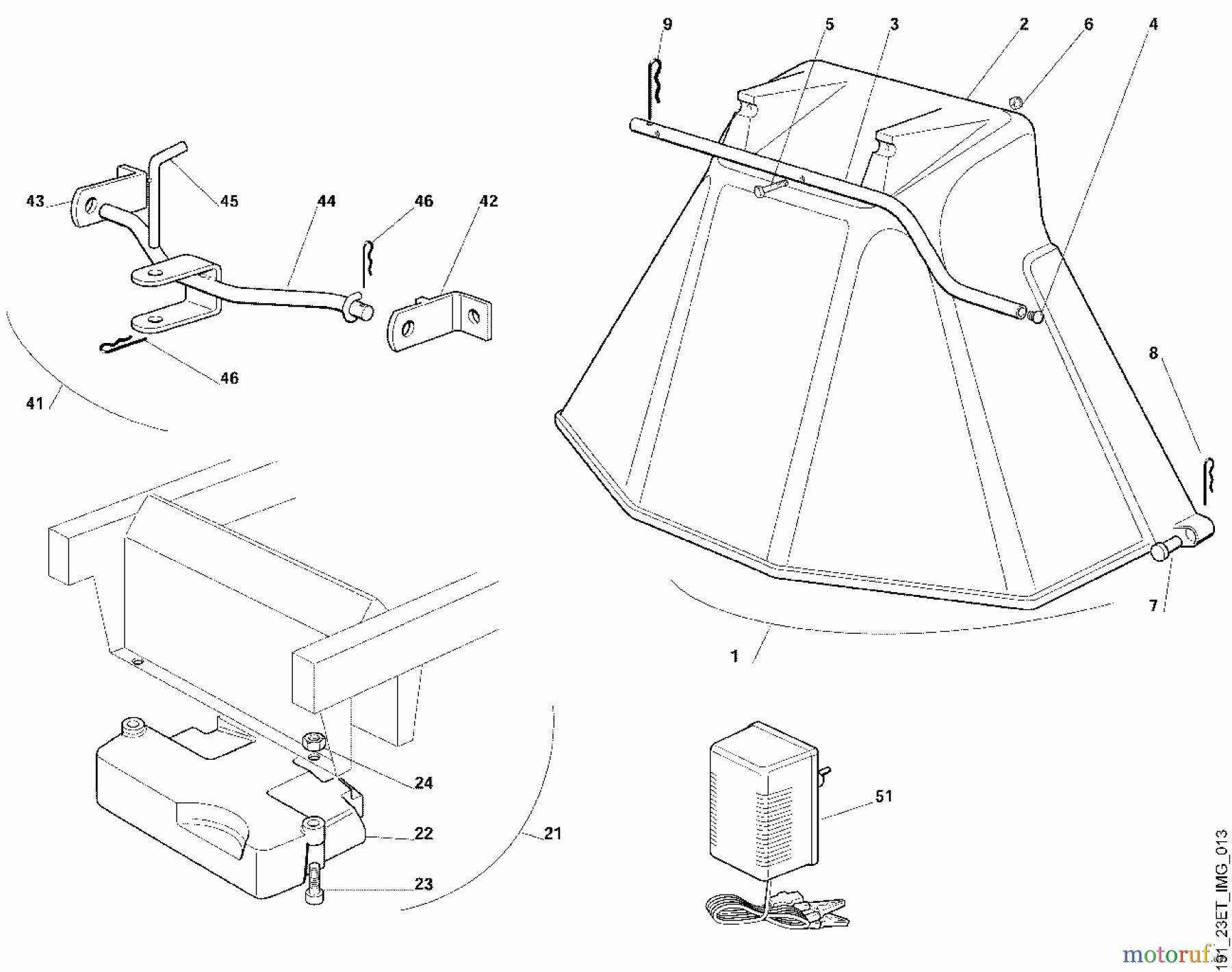  Viking Aufsitzmäher Aufsitzmäher MT 780 Modell 2000, 2001 M - Zubehörteile