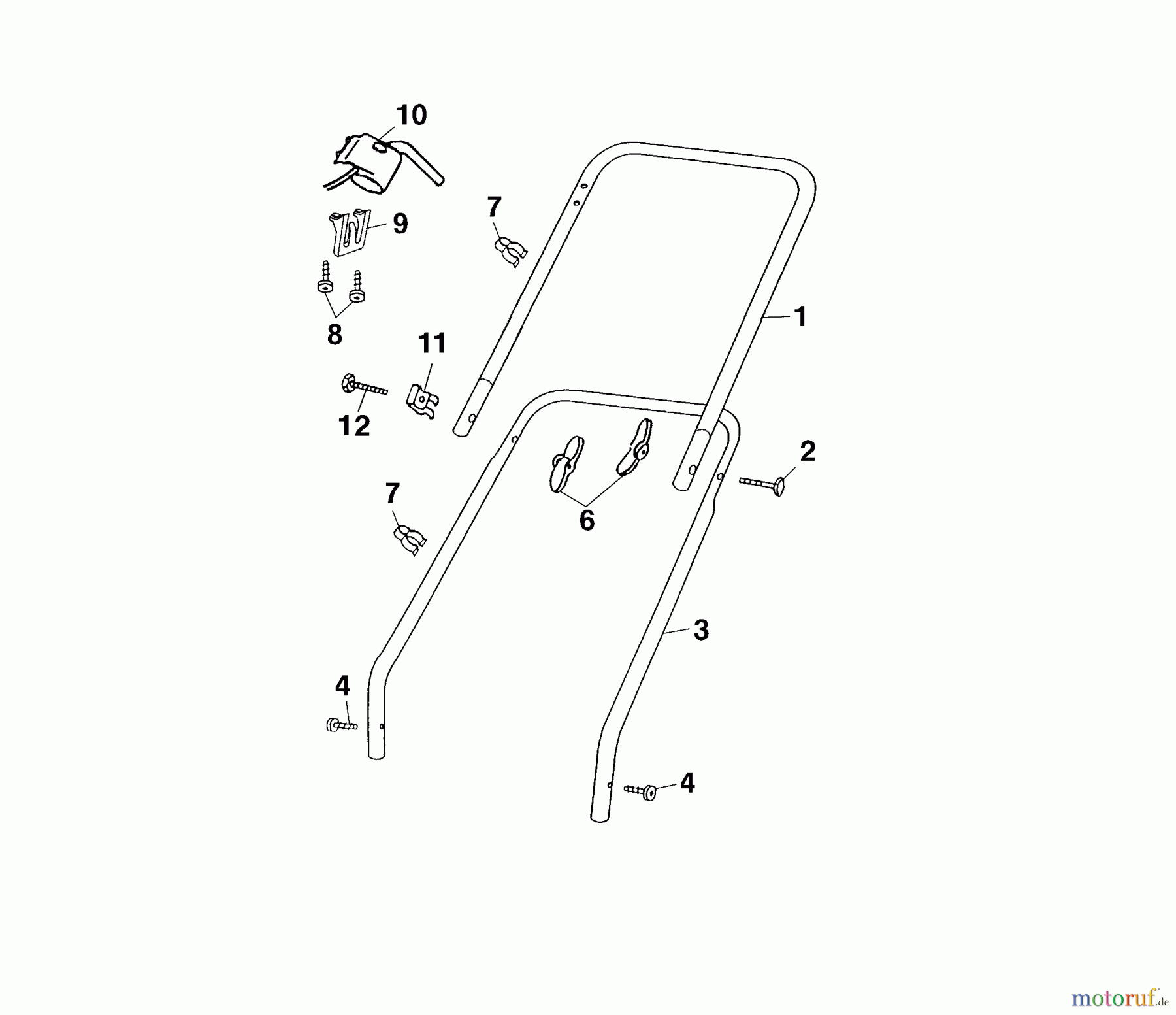  Wolf-Garten Electric mower 2.40 E 4961680 Series B  (2004) Handle