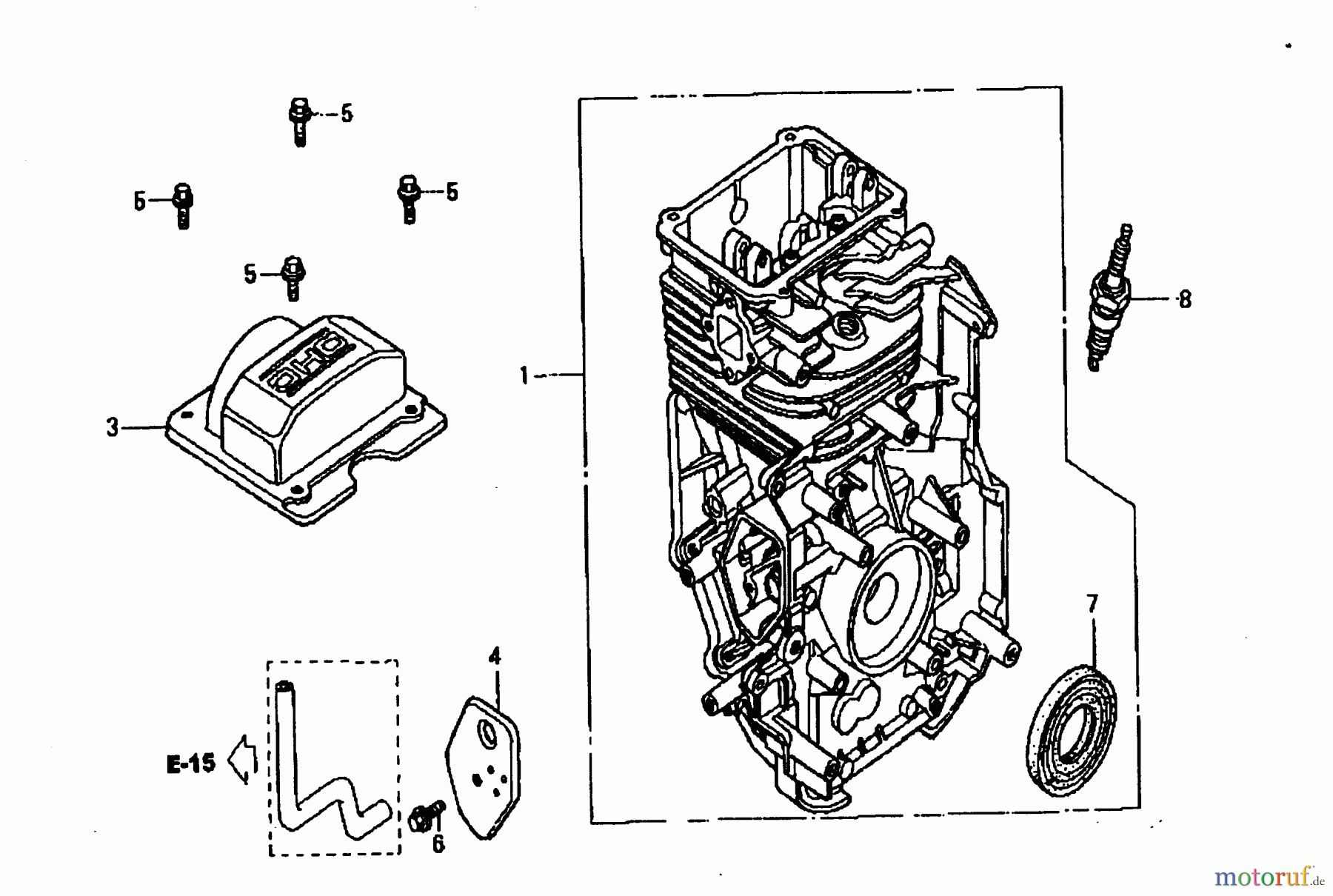  Wolf-Garten Petrol engines Honda GCV 135 2092000  (2006) Cylinder