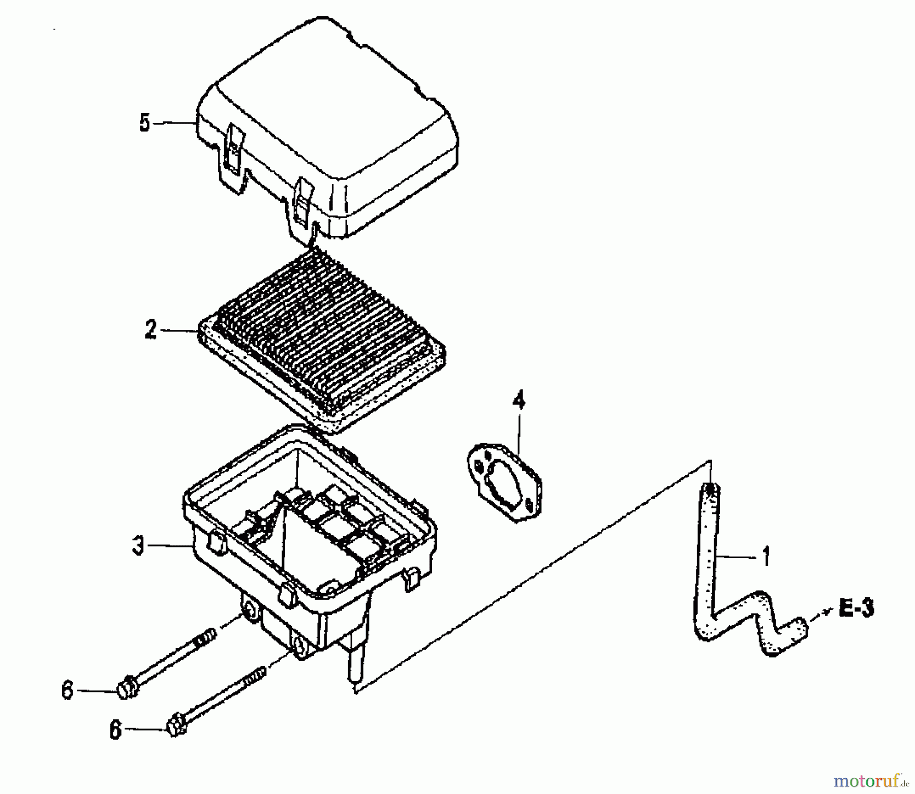  Wolf-Garten Petrol engines Honda GC 135 E 2092000  (2008) Air cleaner