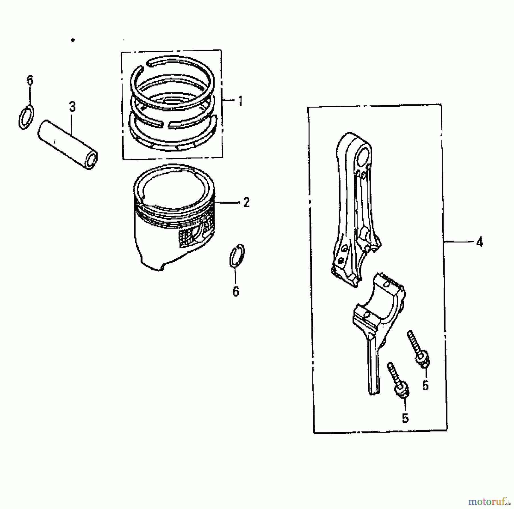  Wolf-Garten Petrol engines Honda GC 135 E 2092000  (2008) Piston, Connecting rod