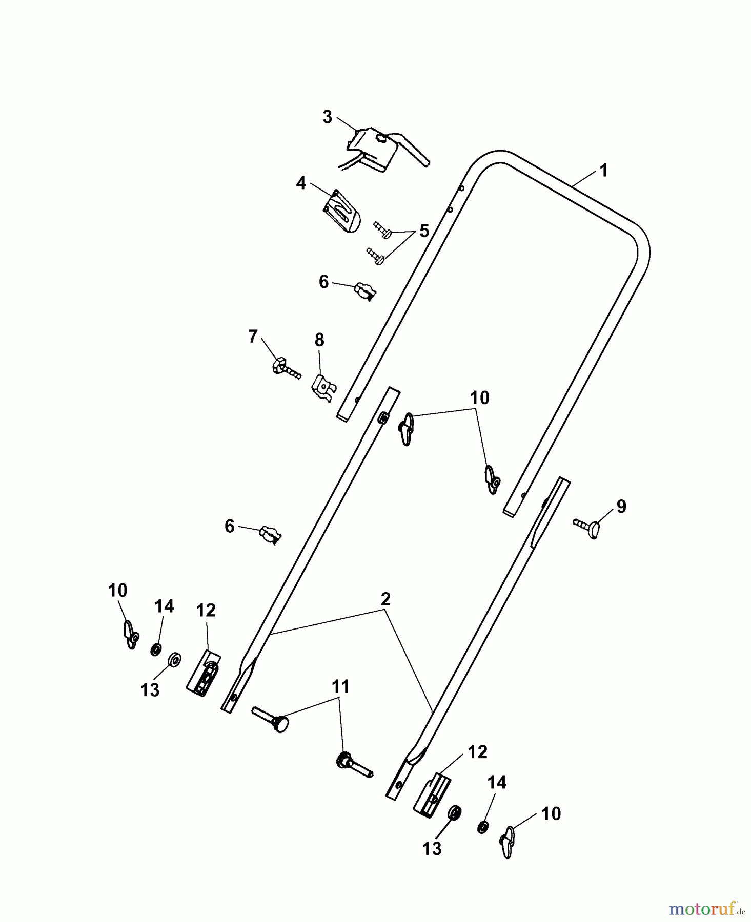  Wolf-Garten Groomer UL 33 E 3620003 Series D  (2007) Handle