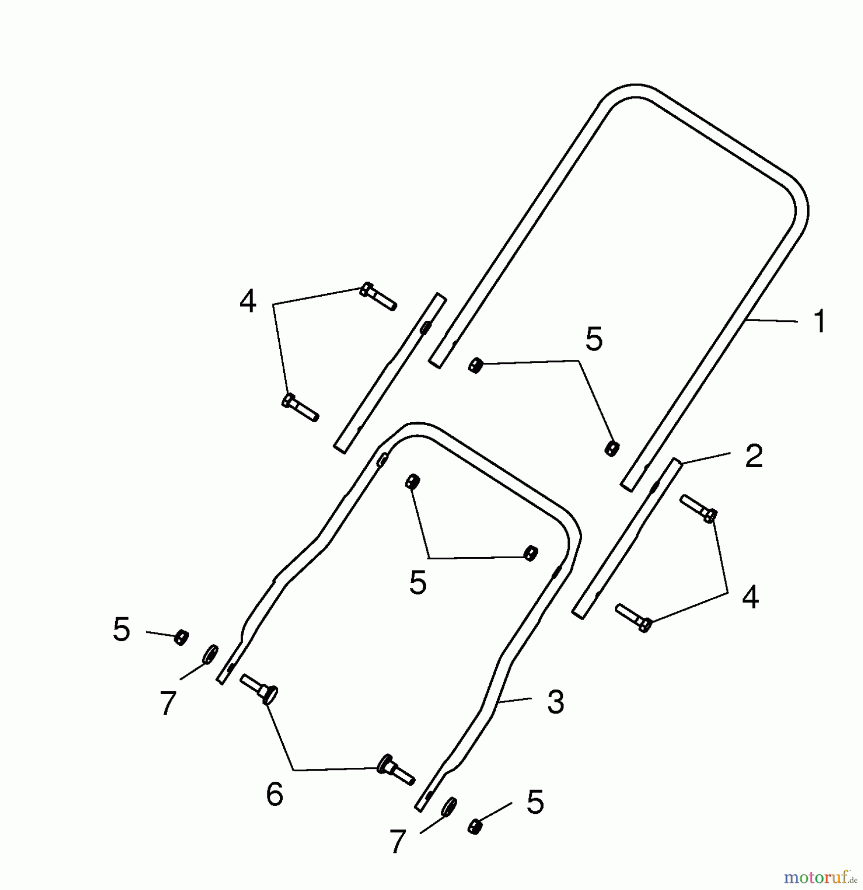  Wolf-Garten Spindle mower TC 30 S 3624000 Series B  (2006) Handle