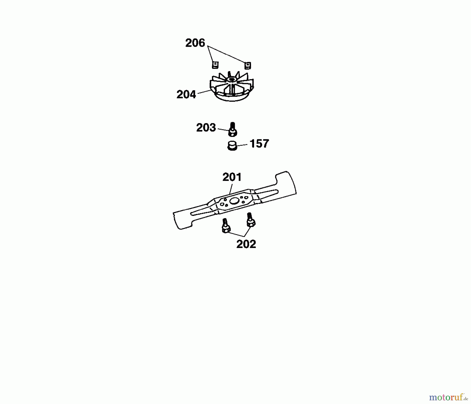  Wolf-Garten Electric mower self propelled Premio 40 EAKF 4027000 Series A, B  (2002) Blade