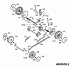 Wolf-Garten B 46 TBA 4606680 Series A (2006) Listas de piezas de repuesto y dibujos Gearbox, Wheels, Cutting hight adjustment