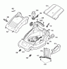 Wolf-Garten Compact plus 34 E 4904003 Series B (2006) Listas de piezas de repuesto y dibujos Deck housing