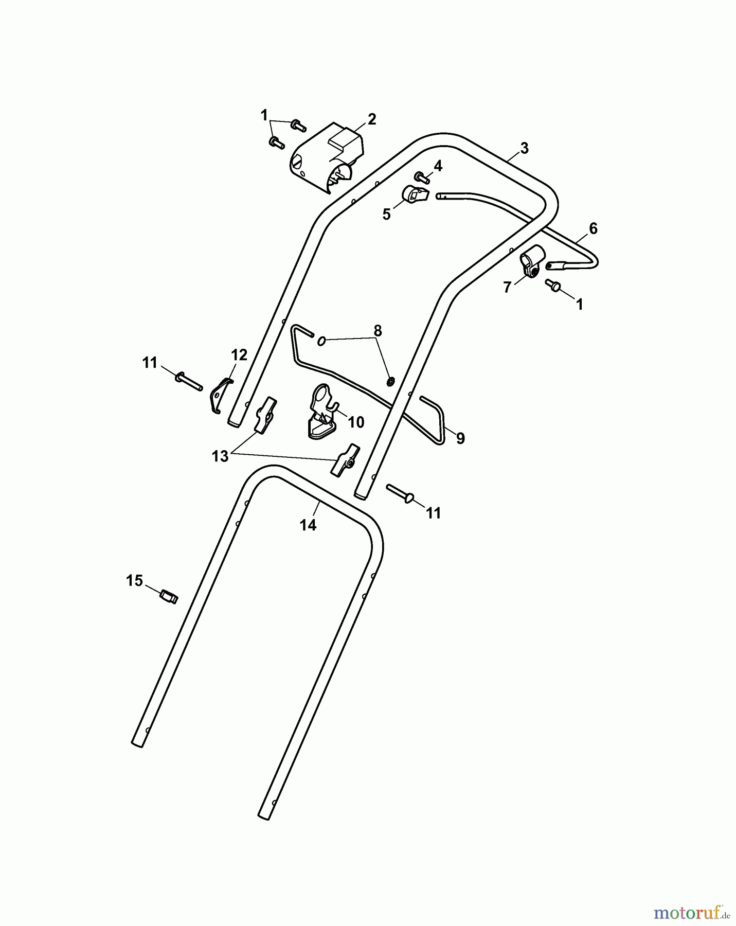  Wolf-Garten Electric mower 2.34 CPK 4904005 Series D  (2008) Handle