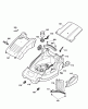 Wolf-Garten Compact plus 34 E 4904080 Series B (2007) Listas de piezas de repuesto y dibujos Deck housing