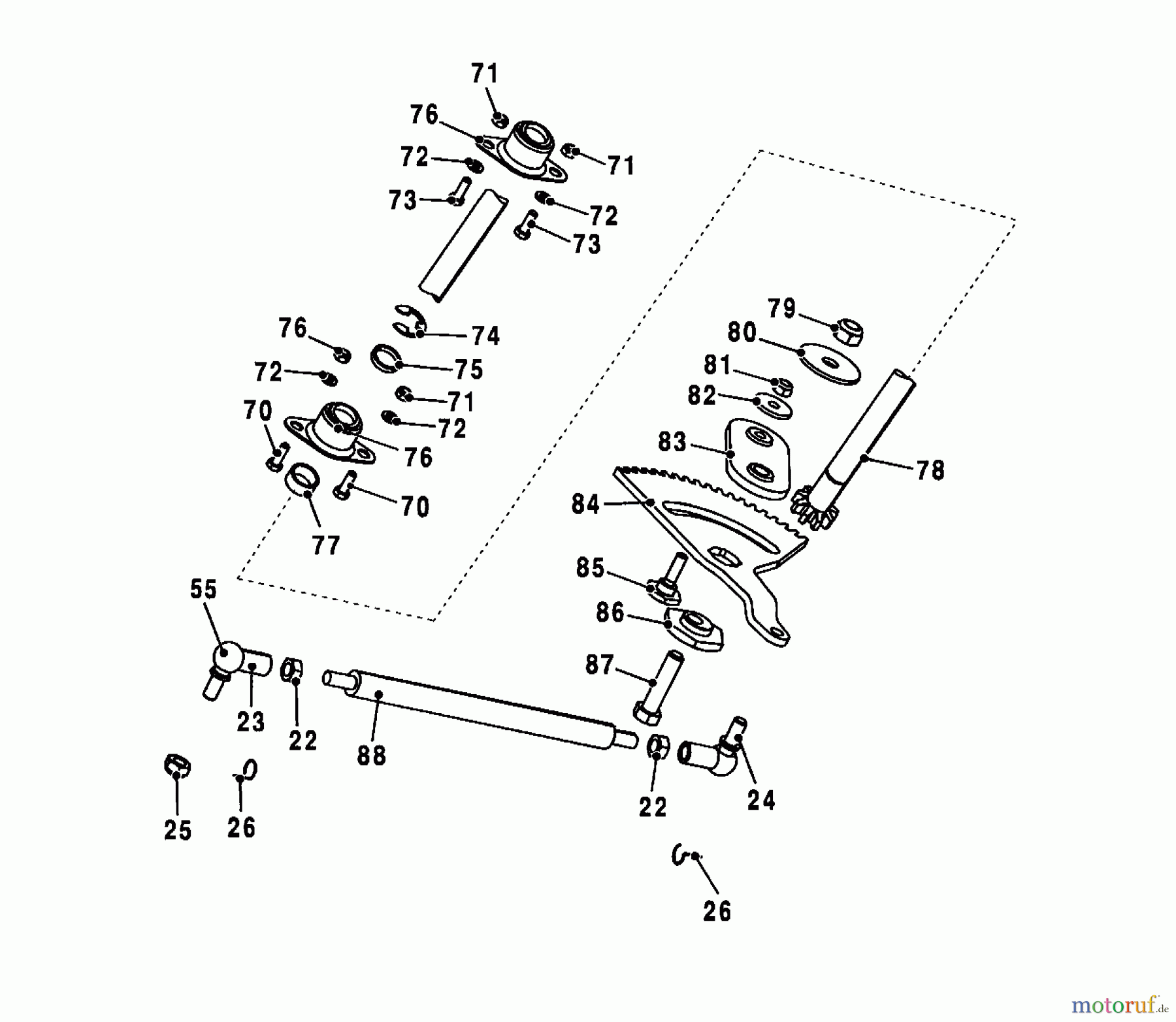  Wolf-Garten Lawn tractors Trac OHV 7 6205000 Series A  (2001) Steering