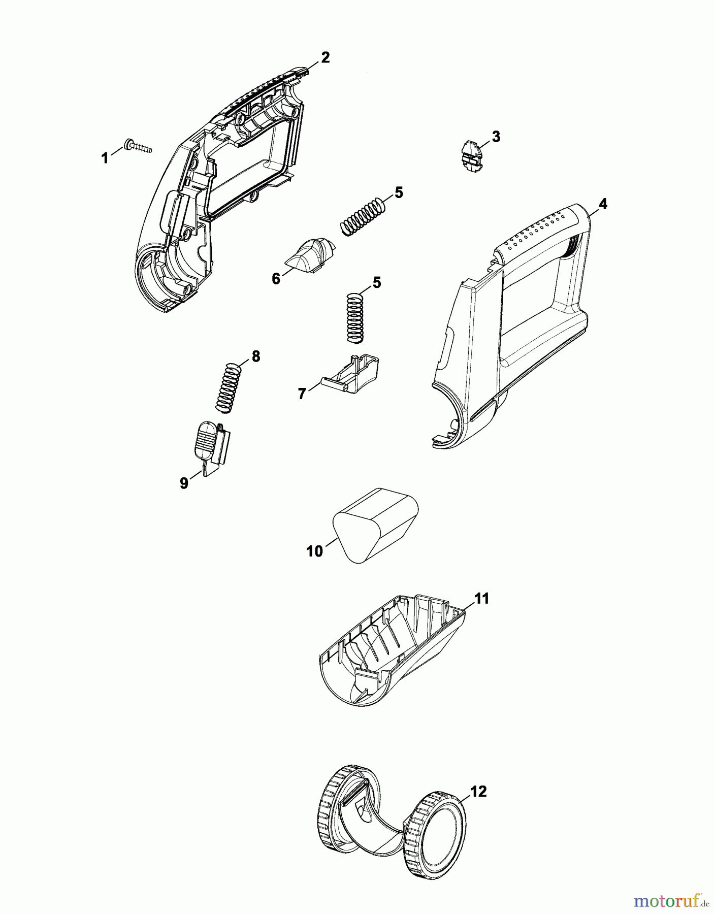  Wolf-Garten Battery shears SP 45 7084681 Series A  (2006) Battery, Wheels