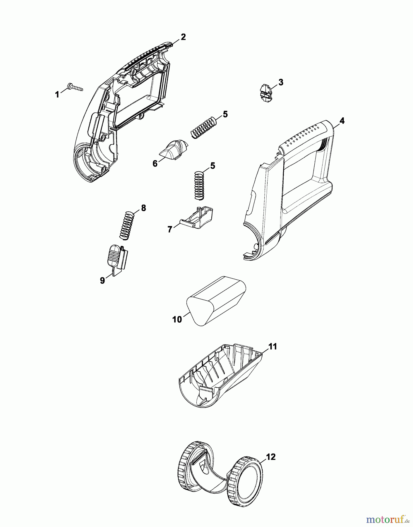  Wolf-Garten Battery shears Accu 100 7086680 Series A  (2006) Battery, Wheels