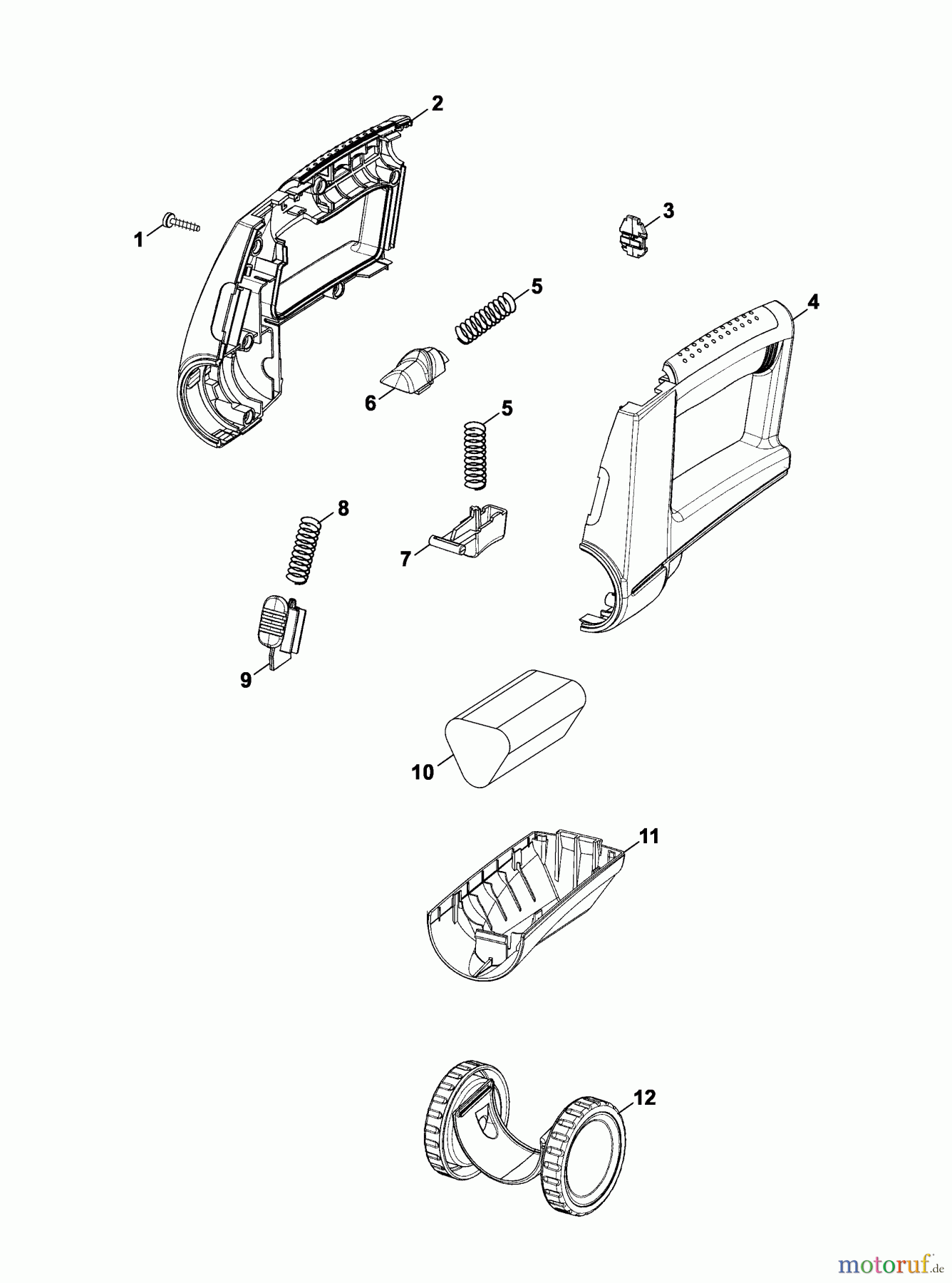  Wolf-Garten Battery shears Accu 100 7086682 Series A  (2006) Battery, Wheels