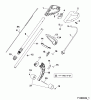 Wolf-Garten GT 845 7135003 Series B (2005) Listas de piezas de repuesto y dibujos Handle, Switch, Shaft