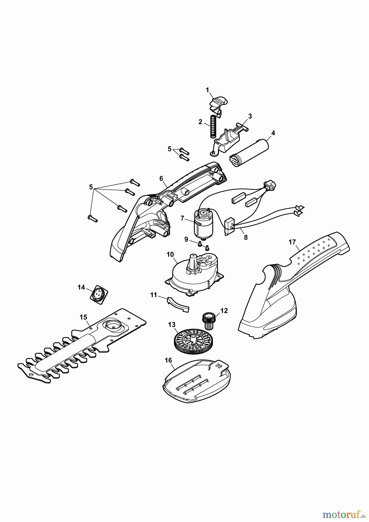  Wolf-Garten Battery shears Finesse 50 7268000 Series A  (2009) Basic machine