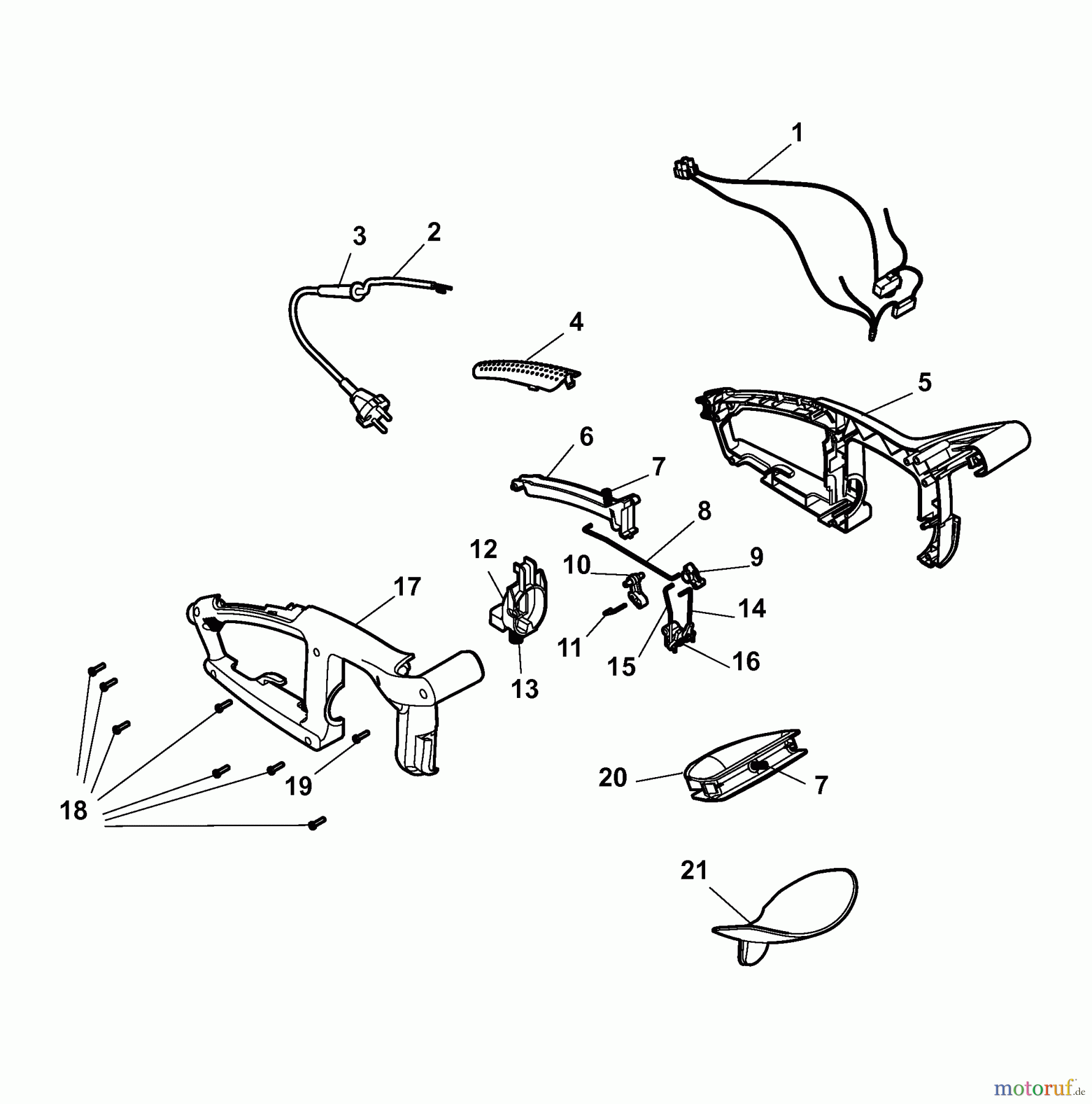  Wolf-Garten Hedge shears HSE 45 V 7440003 Series A  (2007) Handle