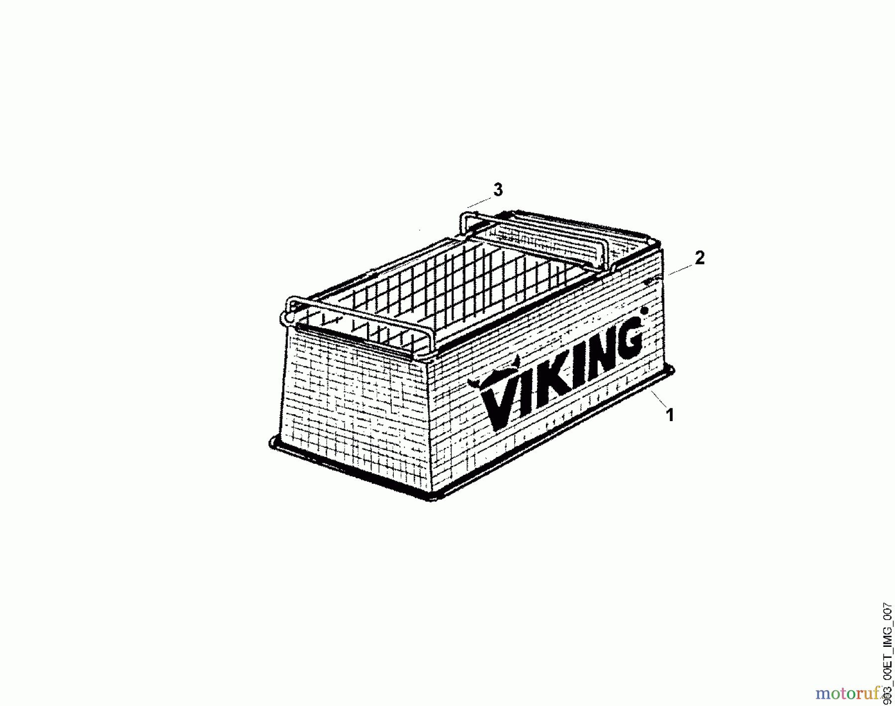  Viking Häcksler Zubehör HB 60 Häckselbehälter A - Häckselbehälter