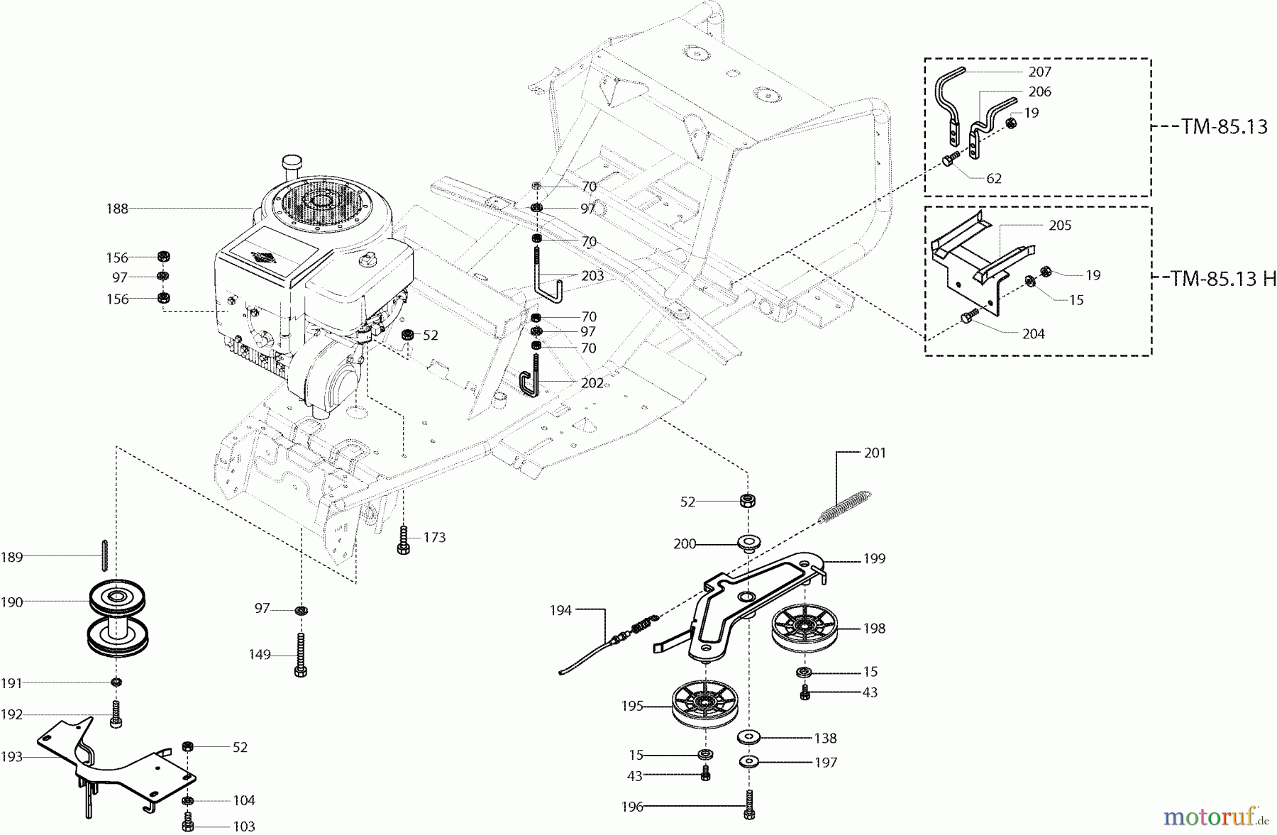  Dolmar Rasentraktoren TM-85.13 TM-85.13 (2003) 5  MOTOR