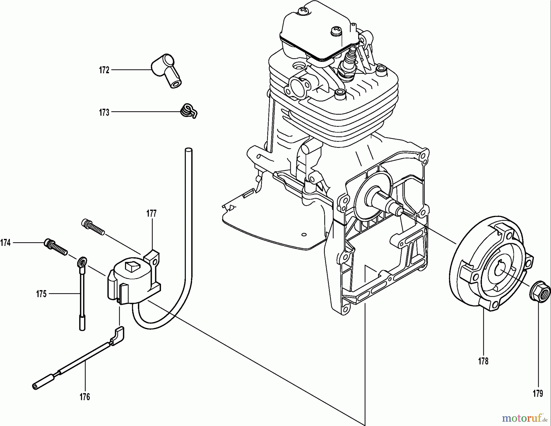  Dolmar Blasgeräte Benzin PB-7601.4 (USA) 10  Zündung, Polrad