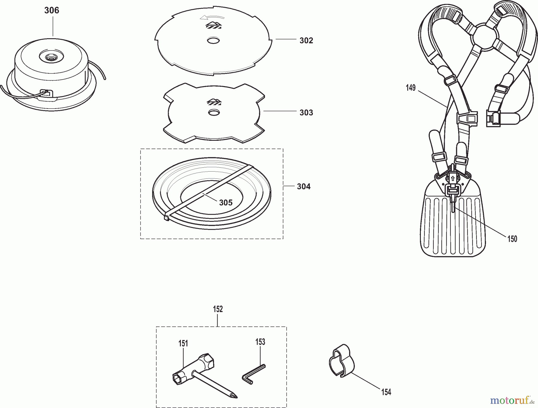  Dolmar Motorsensen & Trimmer Benzin 2-Takt MS-26 U 5  Werkzeuge, Zubehör