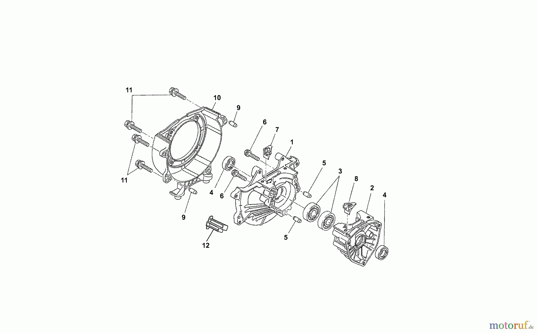 Dolmar Motorsensen & Trimmer Benzin 2-Takt MS-261 C (USA) 1  Kurbelgehäuse