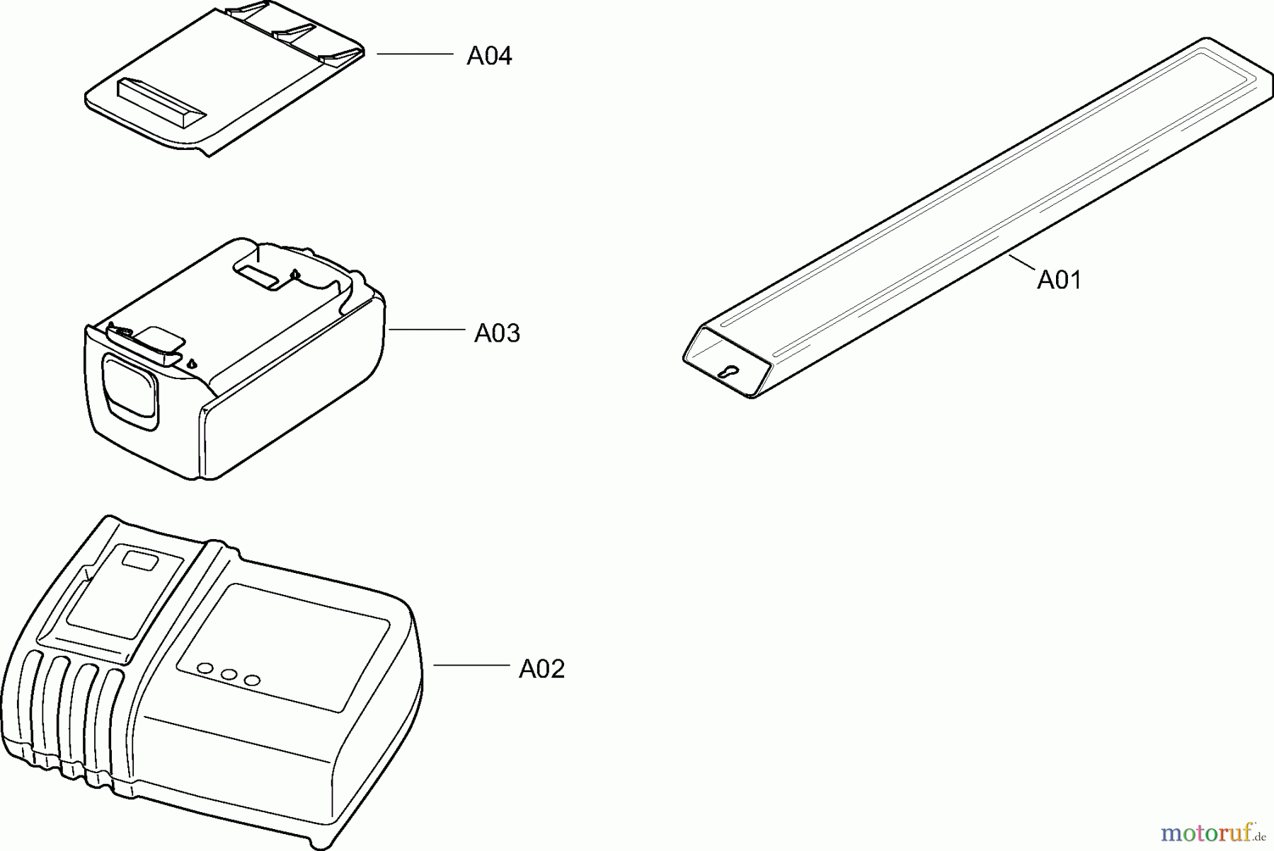  Dolmar Heckenscheren Akku AH-3656 3  Zubehör