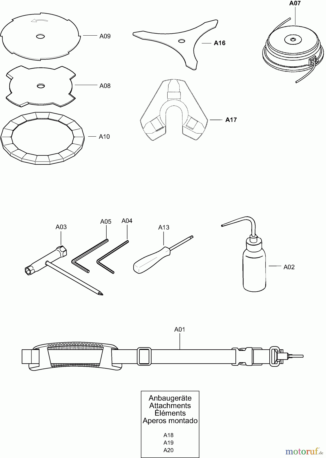  Dolmar Motorsensen & Trimmer Benzin 4-Takt MS-246.4 CE 5  Werkzeuge, Zubehör