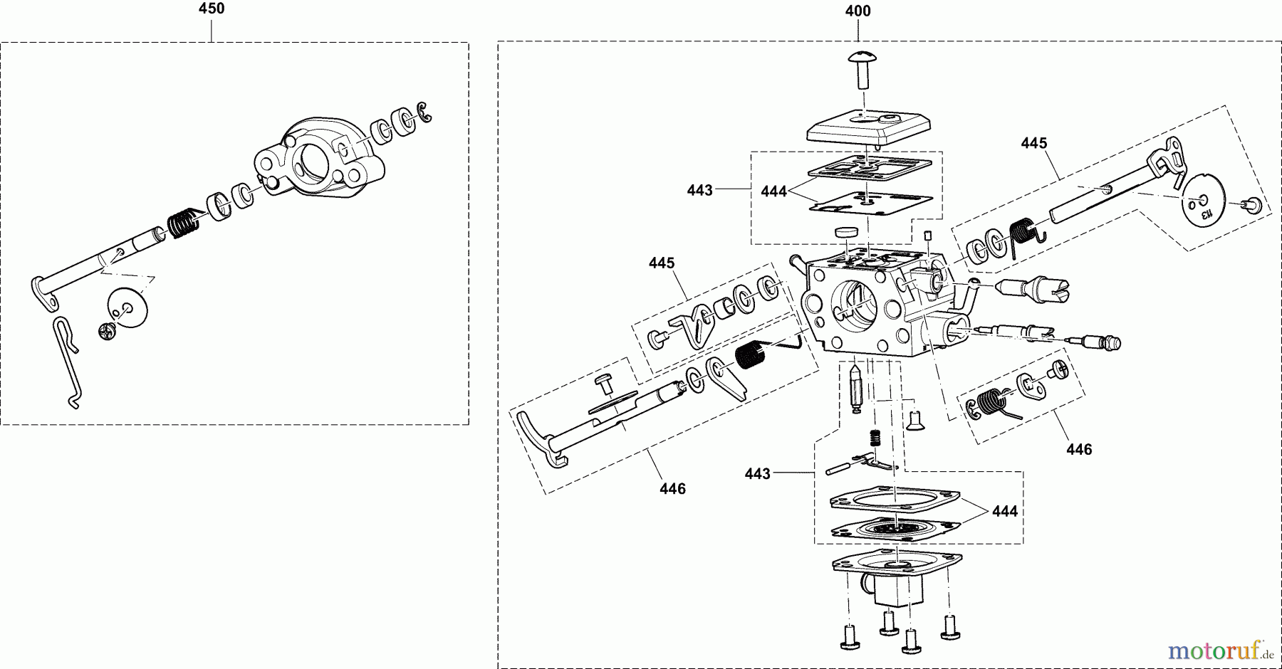  Dolmar Trennschleifer Benzin PC6112 4  Vergaser