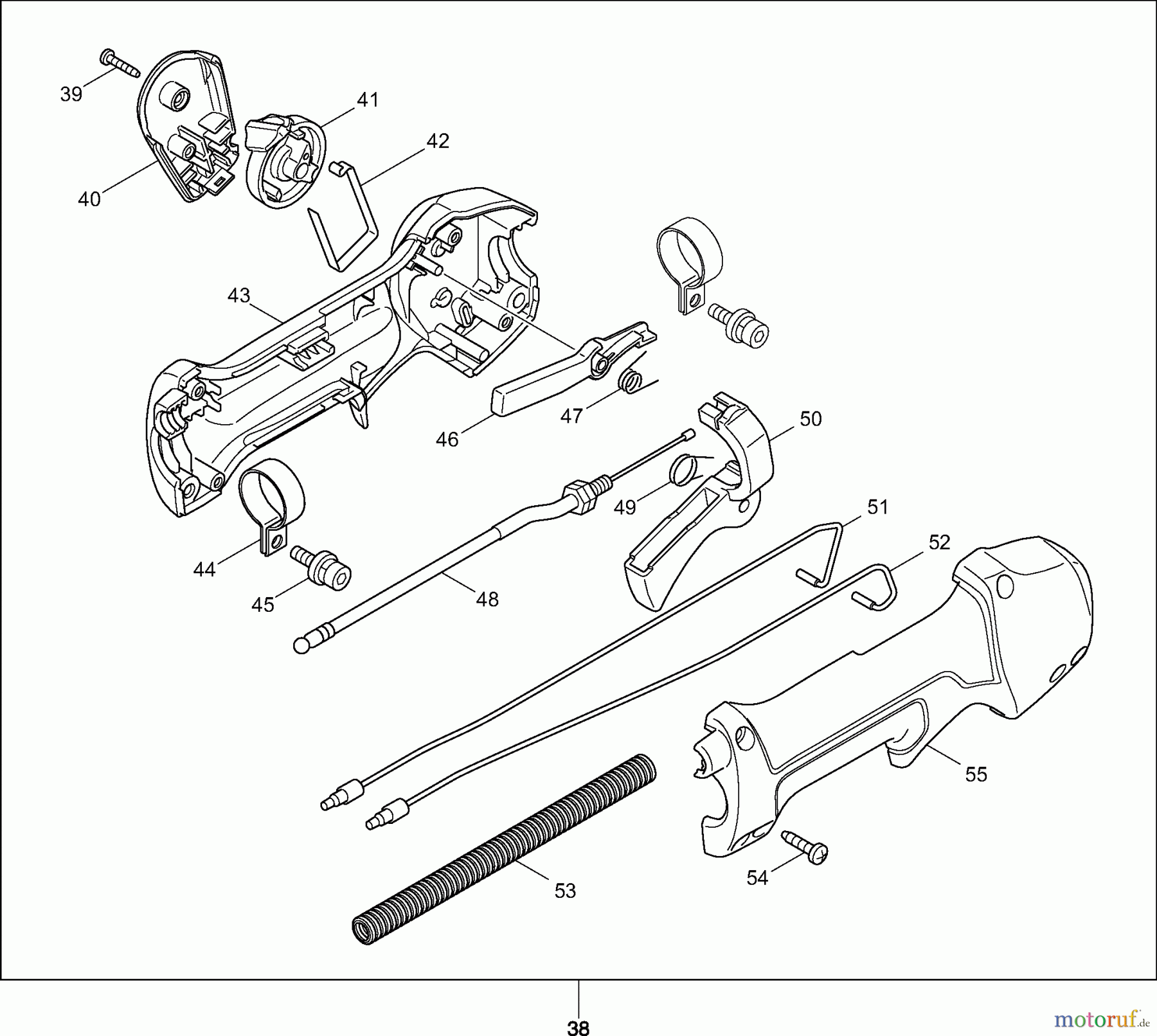  Dolmar Motorsensen & Trimmer Benzin 4-Takt LT2454 2  Bedienungshandgriff kpl.