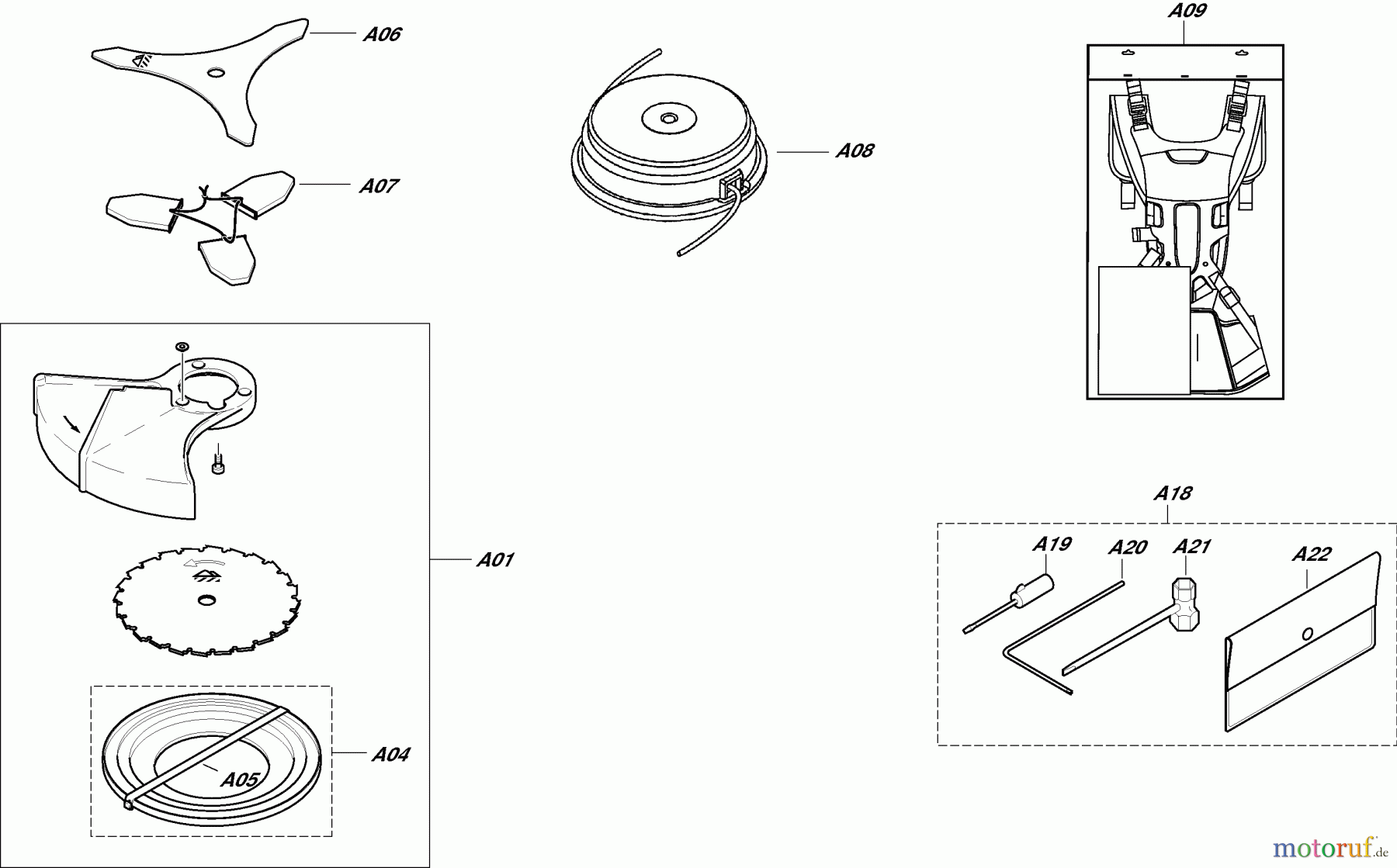  Dolmar Motorsensen & Trimmer Benzin 2-Takt MS4511U 7  Schneidwerkzeuge, Werkzeug