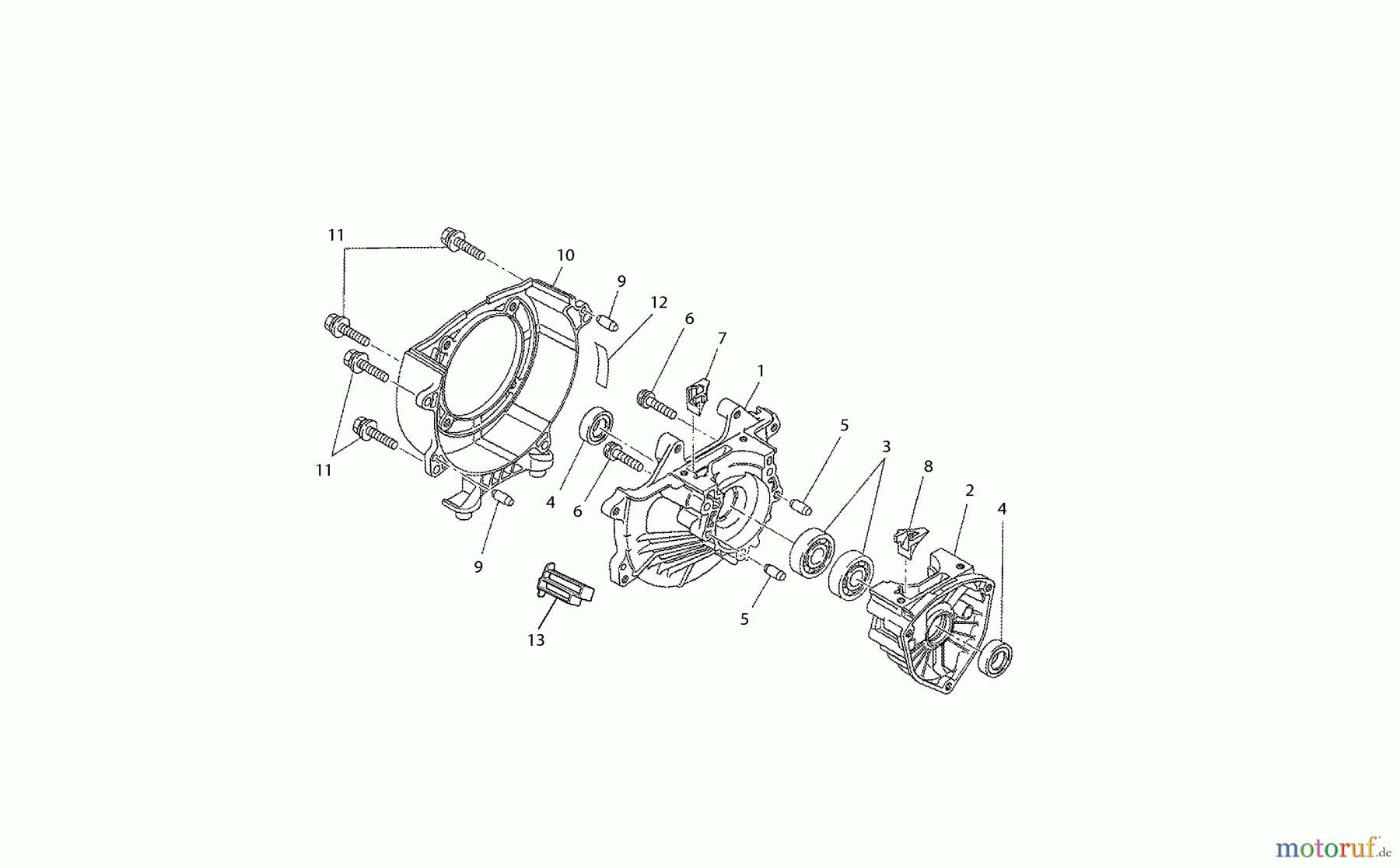  Dolmar Motorsensen & Trimmer Benzin 2-Takt MS-230 C 1  Kurbelgehäuse