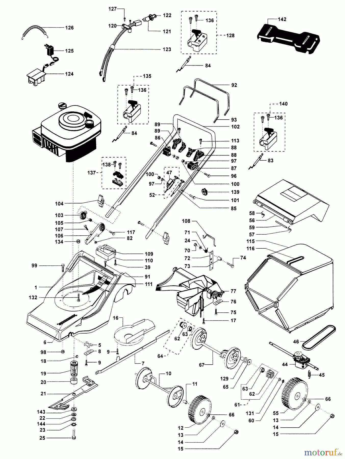  Dolmar Rasenmäher Benzin PM-5355 S PM-5355 S (1997-2000) 9  PM-5355 S (1998-2000)