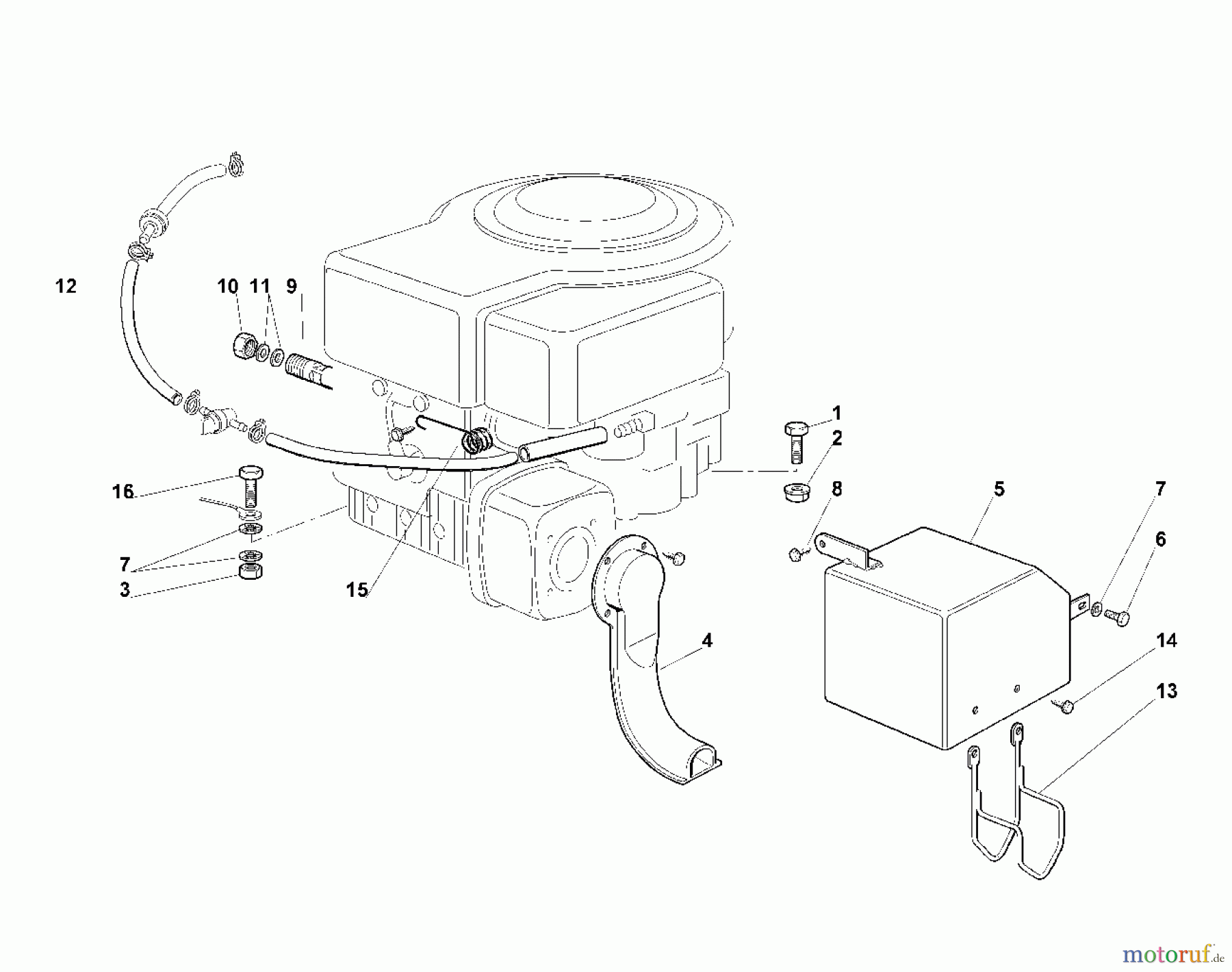  Viking Aufsitzmäher Aufsitzmäher MR 345 E1 - Motor (f. ältere Bauart)