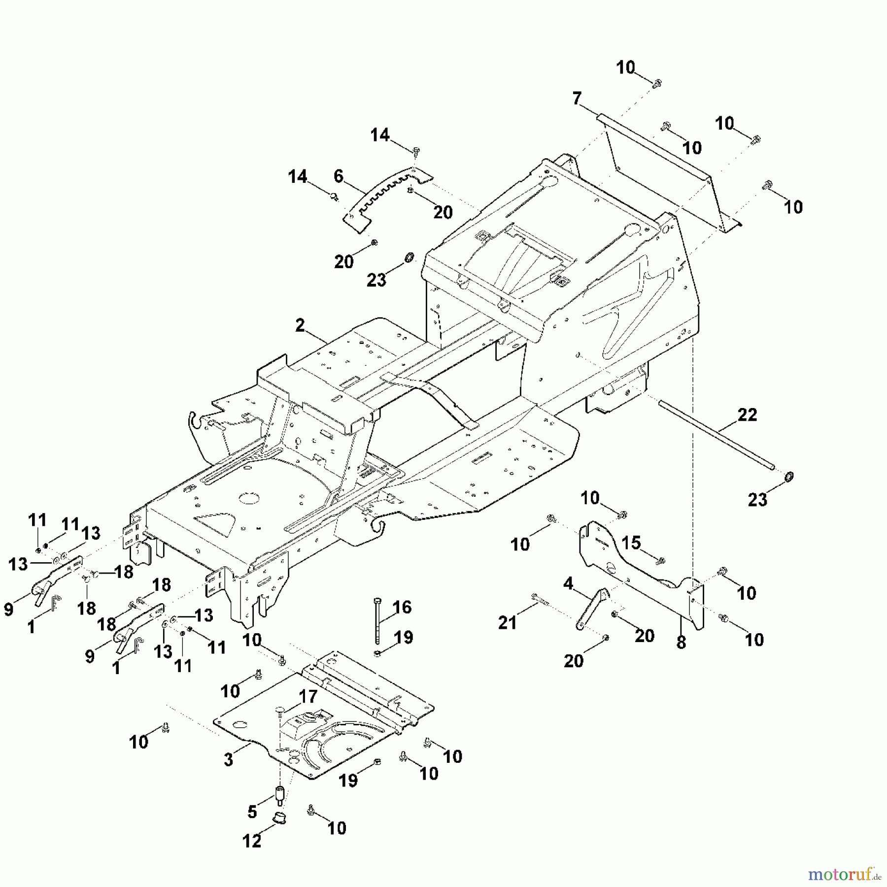  Viking Rasentraktoren Rasentraktoren MT 4097.0 SX A - Rahmen