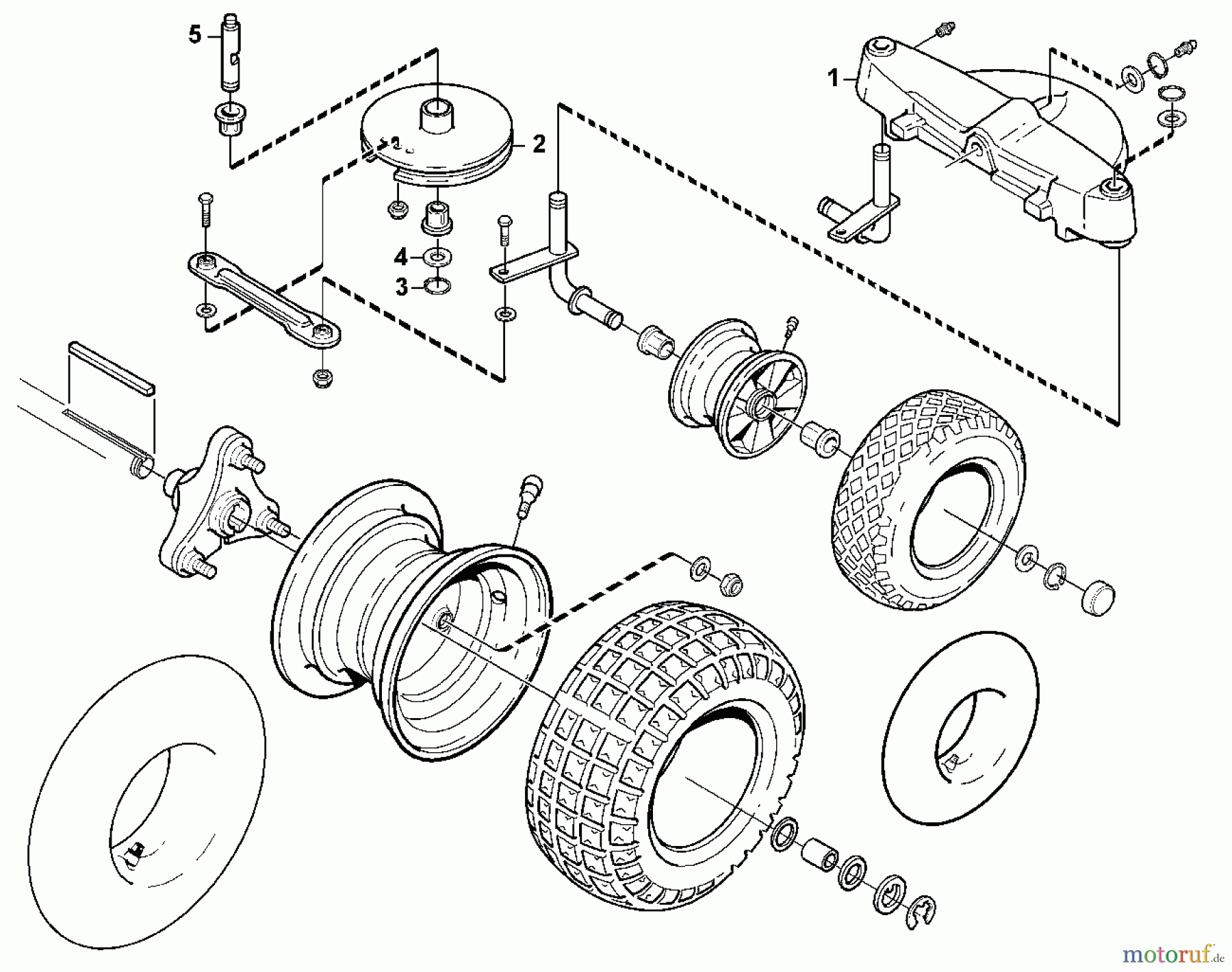  Viking Aufsitzmäher Aufsitzmäher MF 480 K1 - Reifen (f. ältere Bauart)