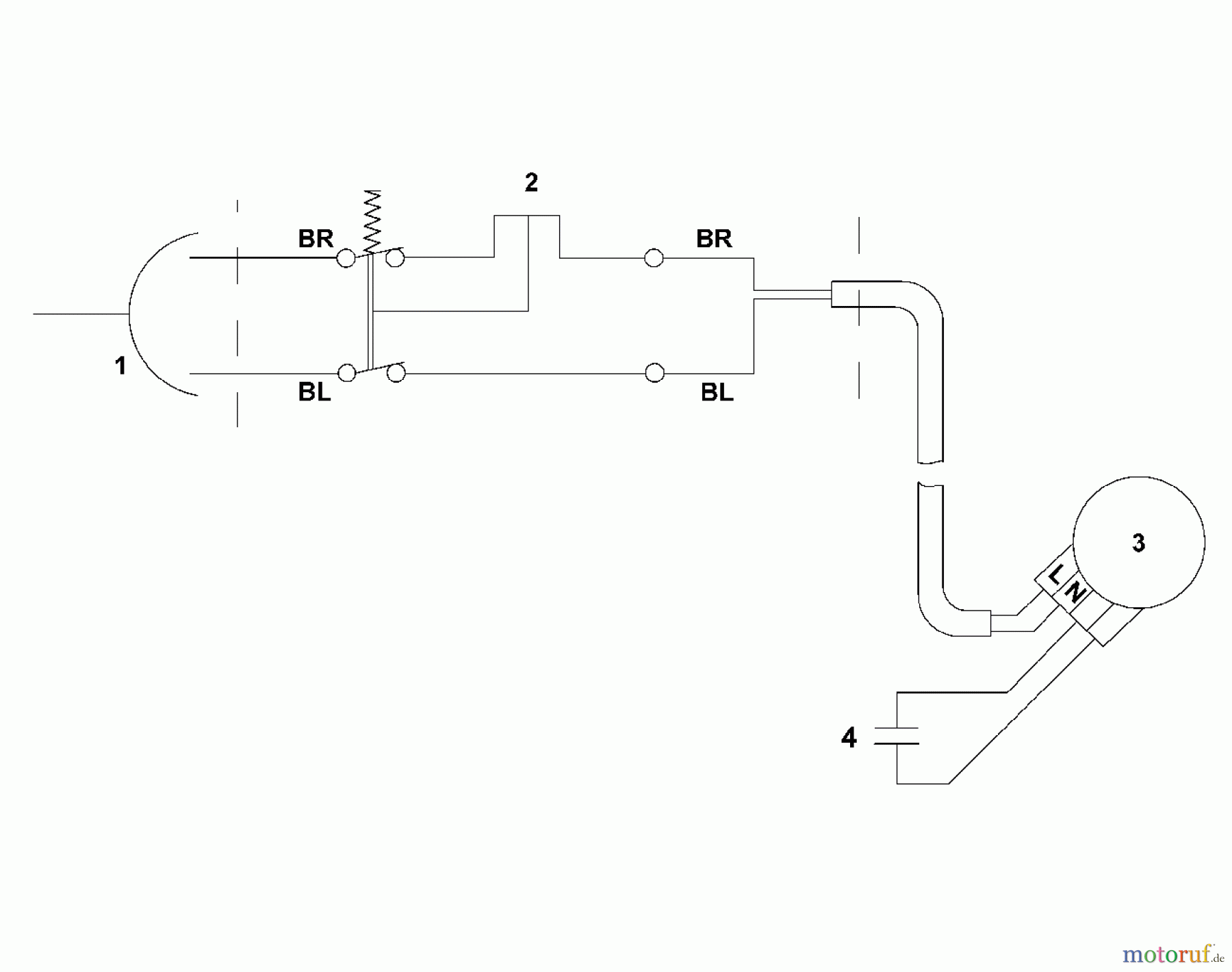  Viking Rasenmäher Elektrorasenmäher ME 545.0 H - Schaltplan