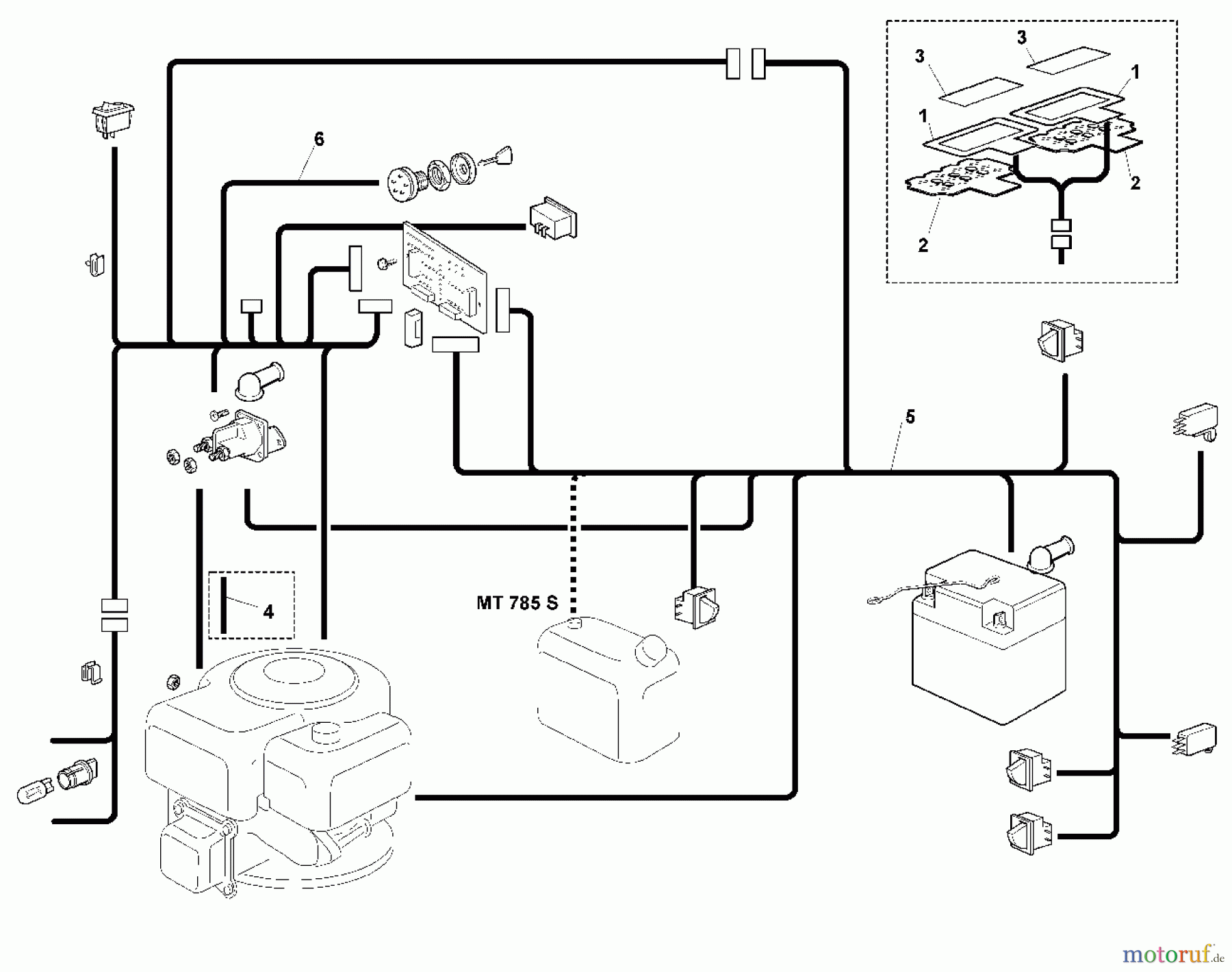  Viking Aufsitzmäher Aufsitzmäher MT 785 L1 - Elektrische Bauteile (f. ältere Bauart)