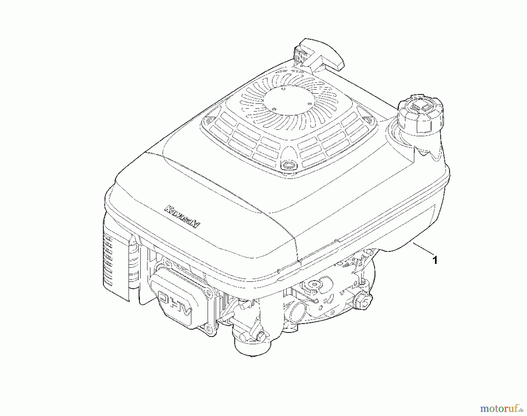  Viking Motoren KAWASAKI FJ 180 V S51 Geräte mit BBC A - Motor komplett