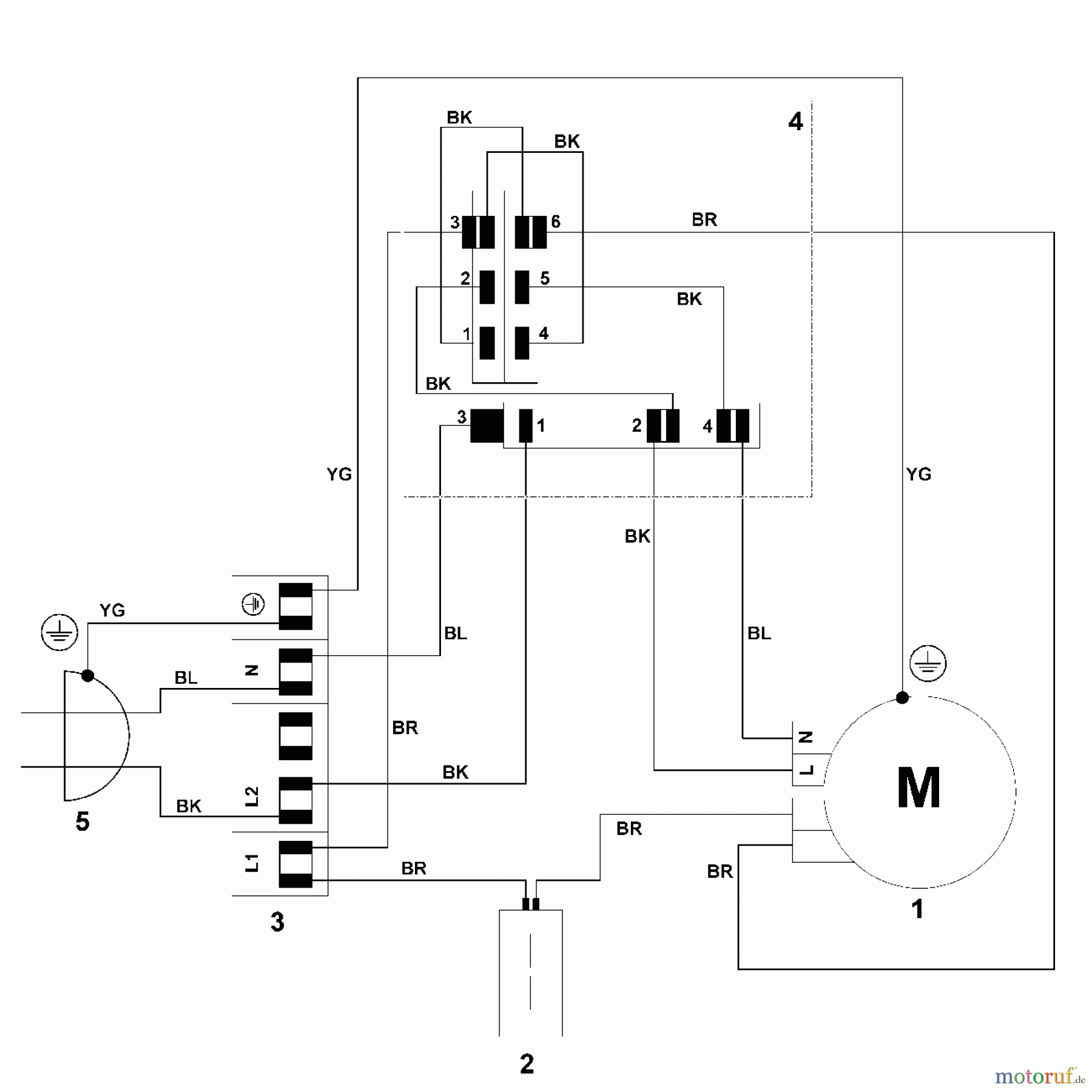  Viking Häcksler Elektro GE 22 L, GE 25 L C - Schaltplan