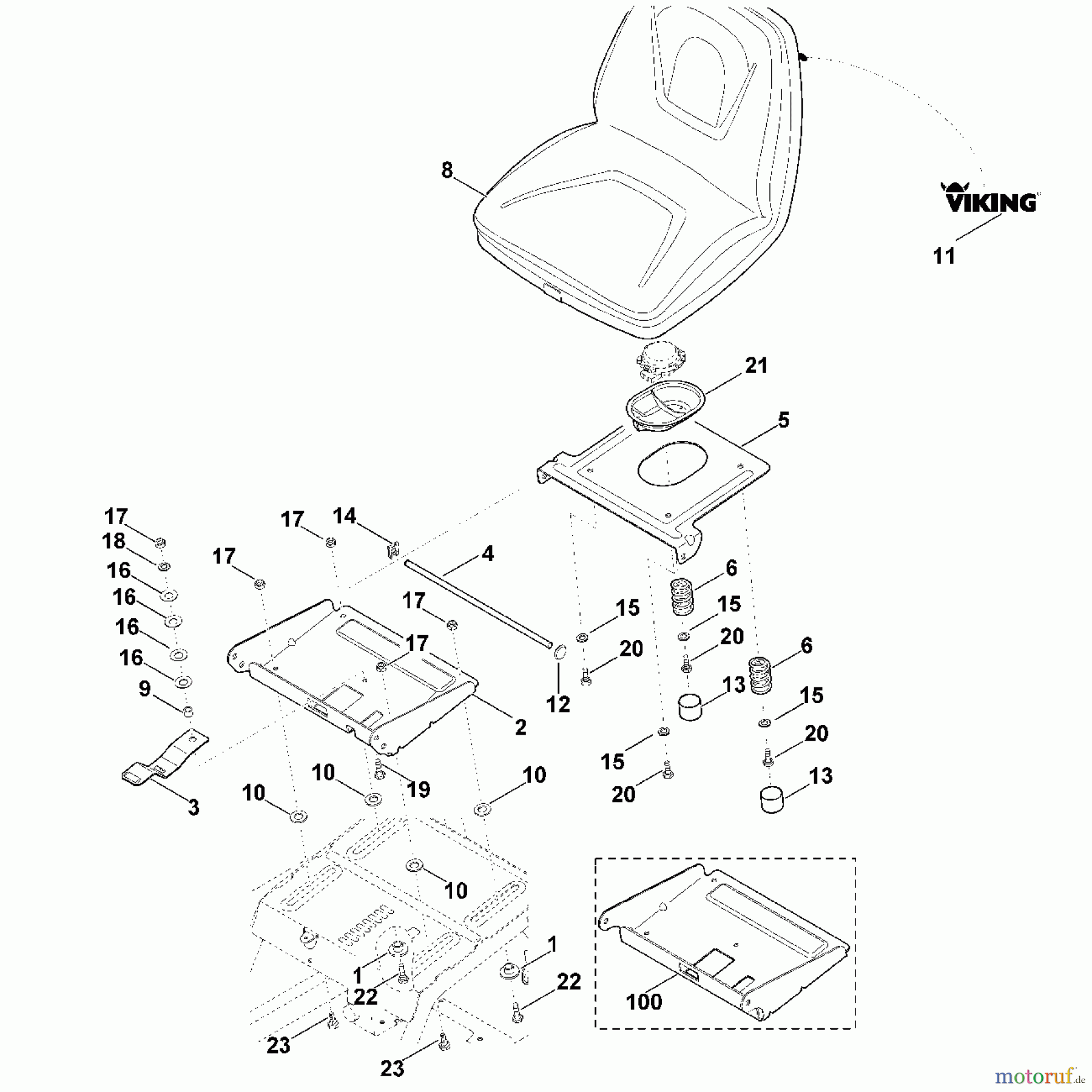  Viking Rasentraktoren Rasentraktoren MT 6112.0 ZL G - Sitz