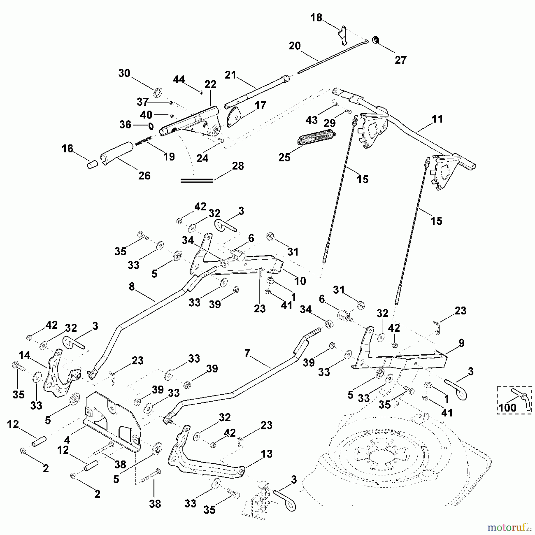  Viking Rasentraktoren Rasentraktoren MT 6112.0 C M - Mähwerkaushebung